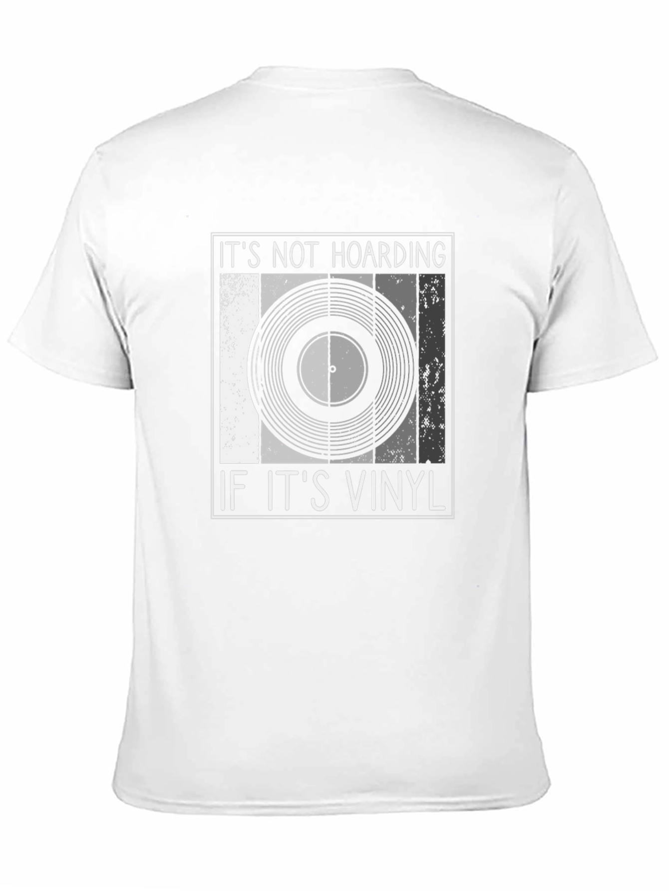 Black It's Not Hoarding If It's Vinyl Record Music T-Shirt view 11