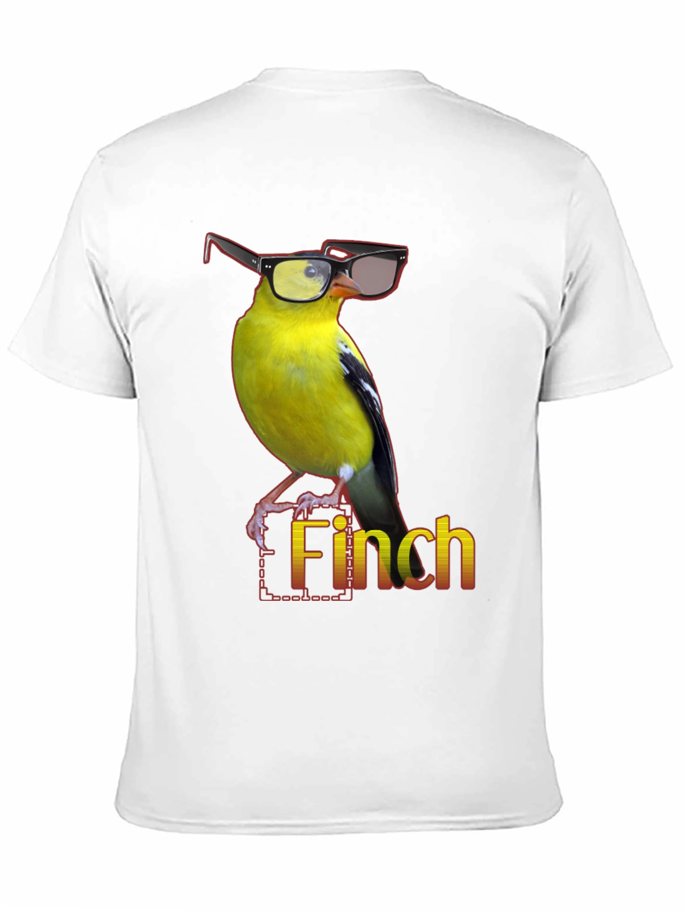 Black Stylish Finch Graphic Tee view 11