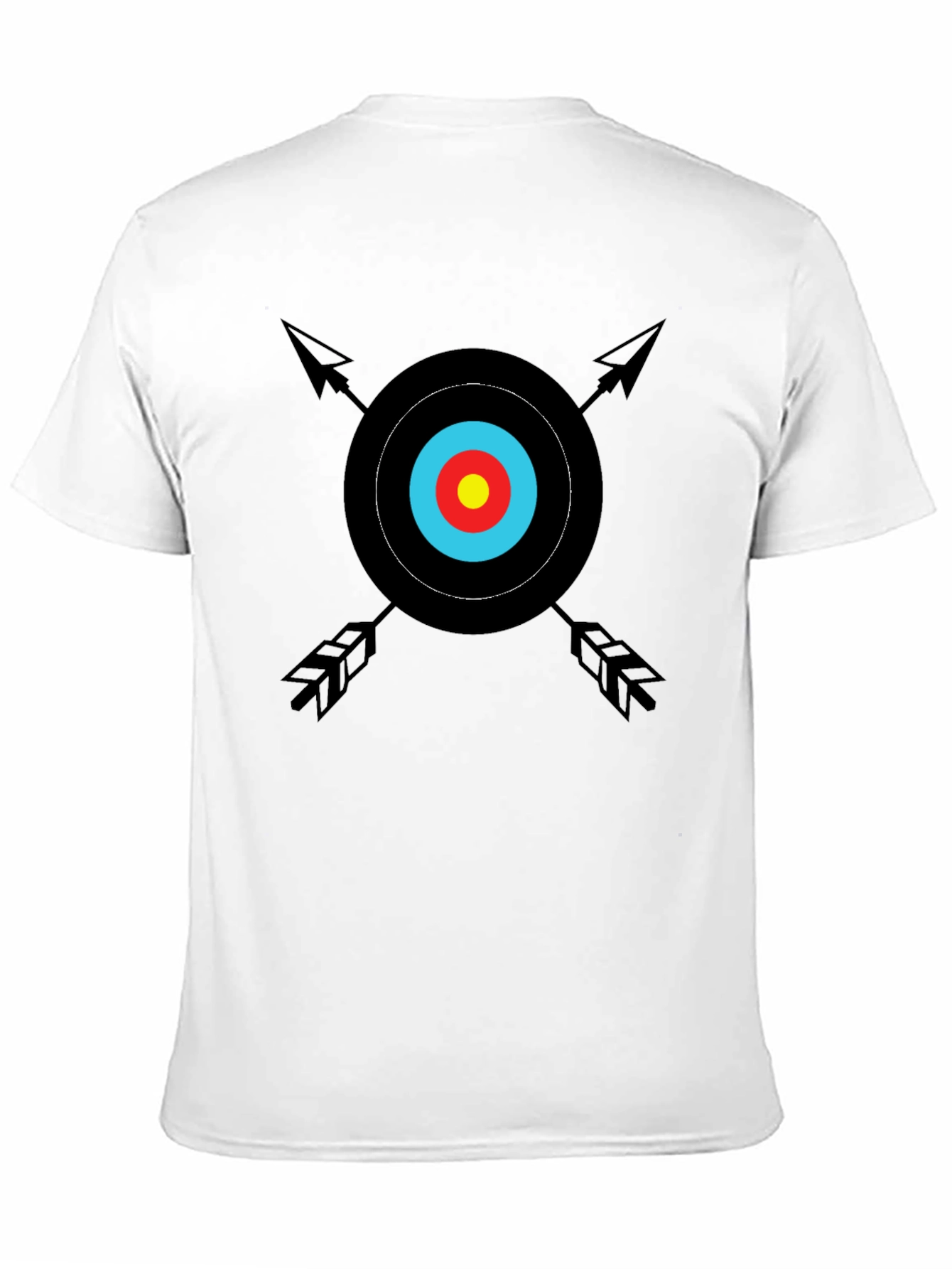 Black Archery Target Graphic Tee - Classic Design view 11