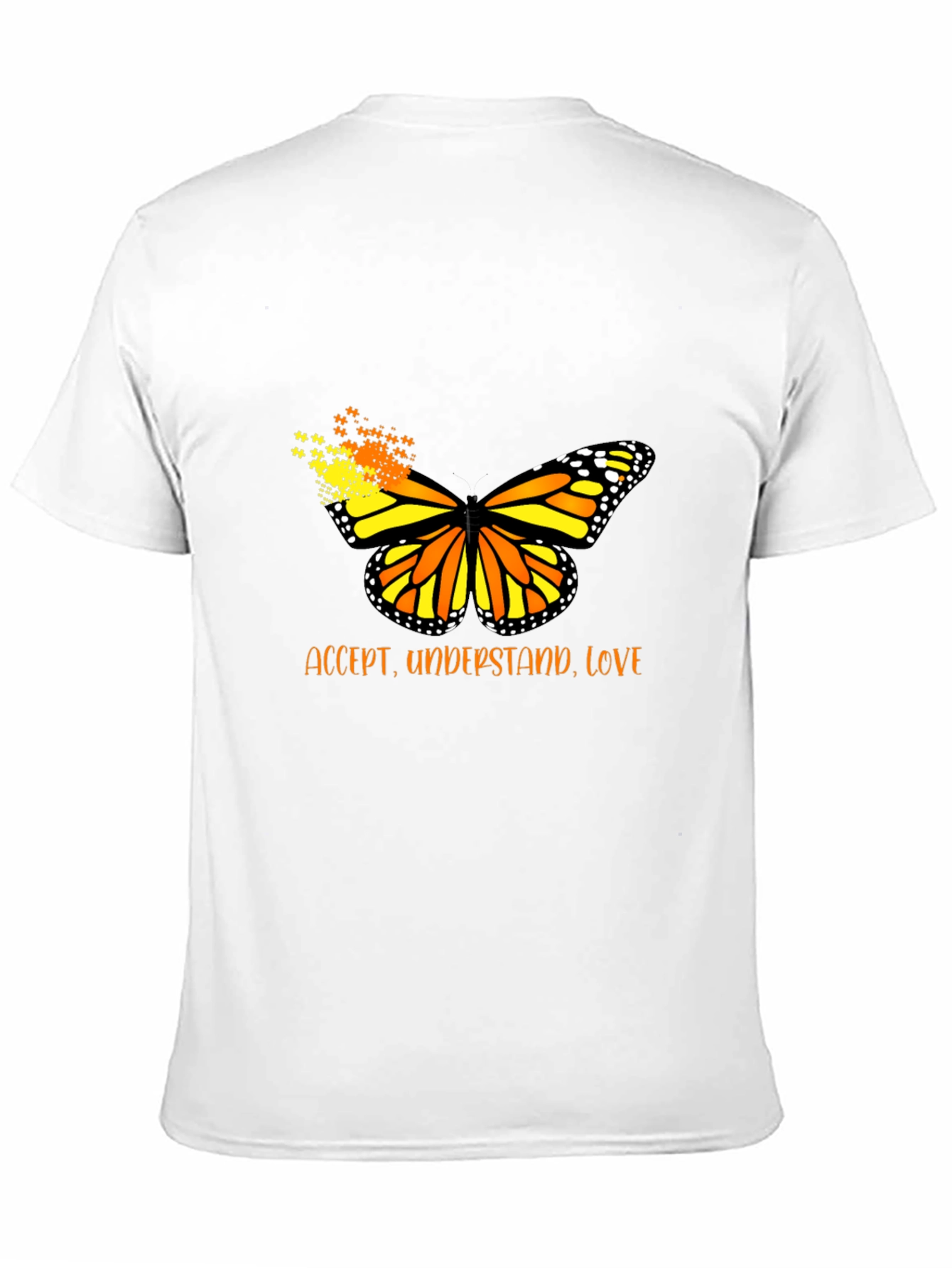 Black Accept, Understand, Love Butterfly Graphic Tee view 11