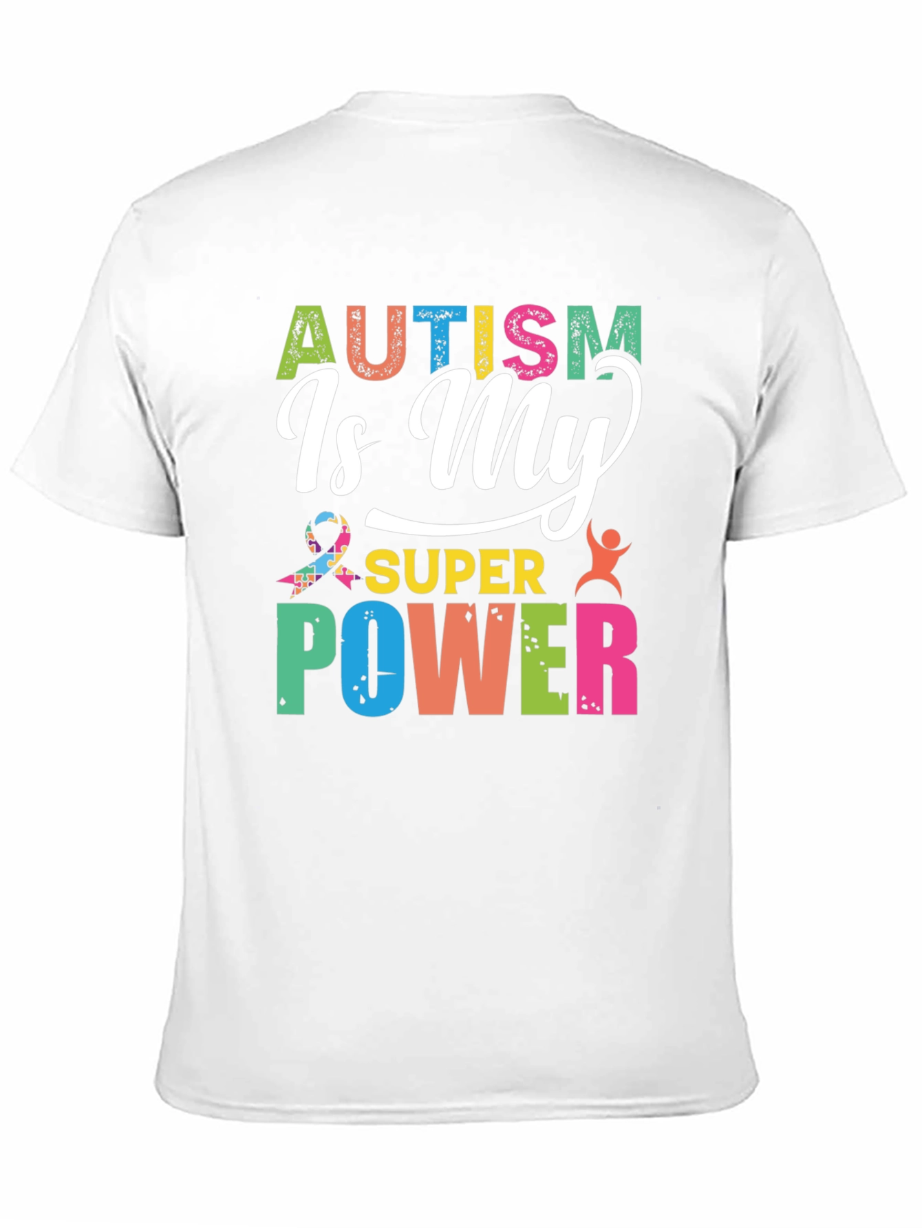 Black Autism Is My Super Power Graphic Tee view 11