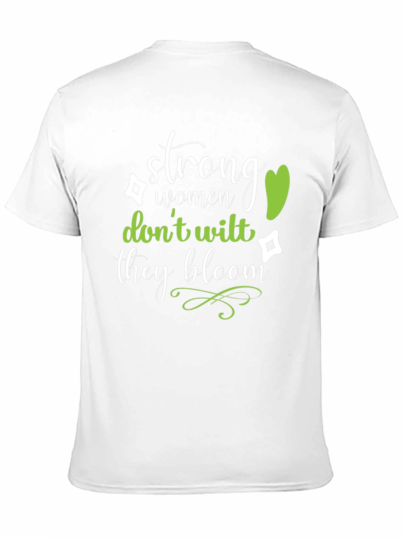 Black Strong Women Bloom T-Shirt - Inspirational Graphic Tee view 11