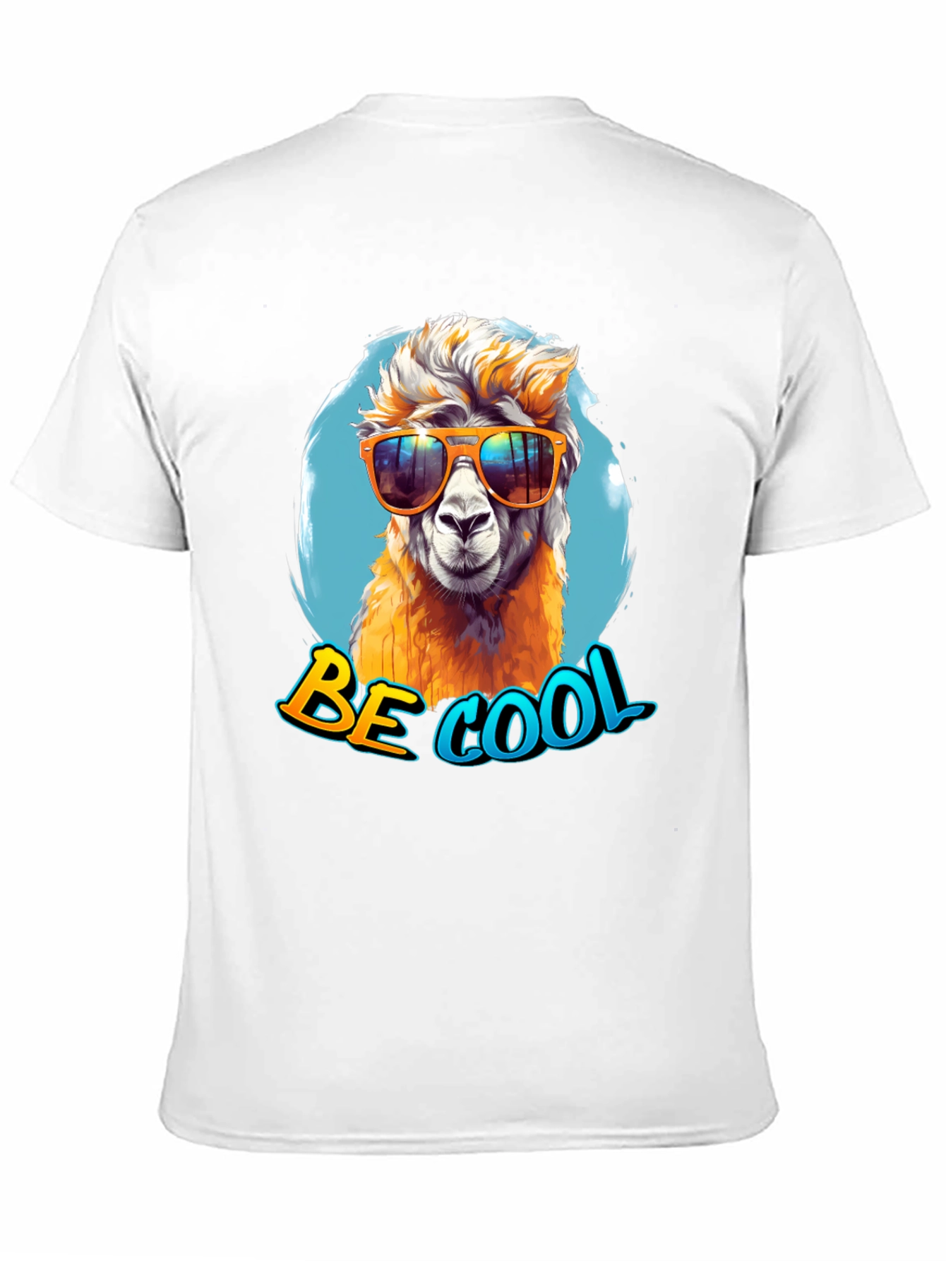 Black Cool Alpaca Graphic Tee - Funny & Stylish view 11