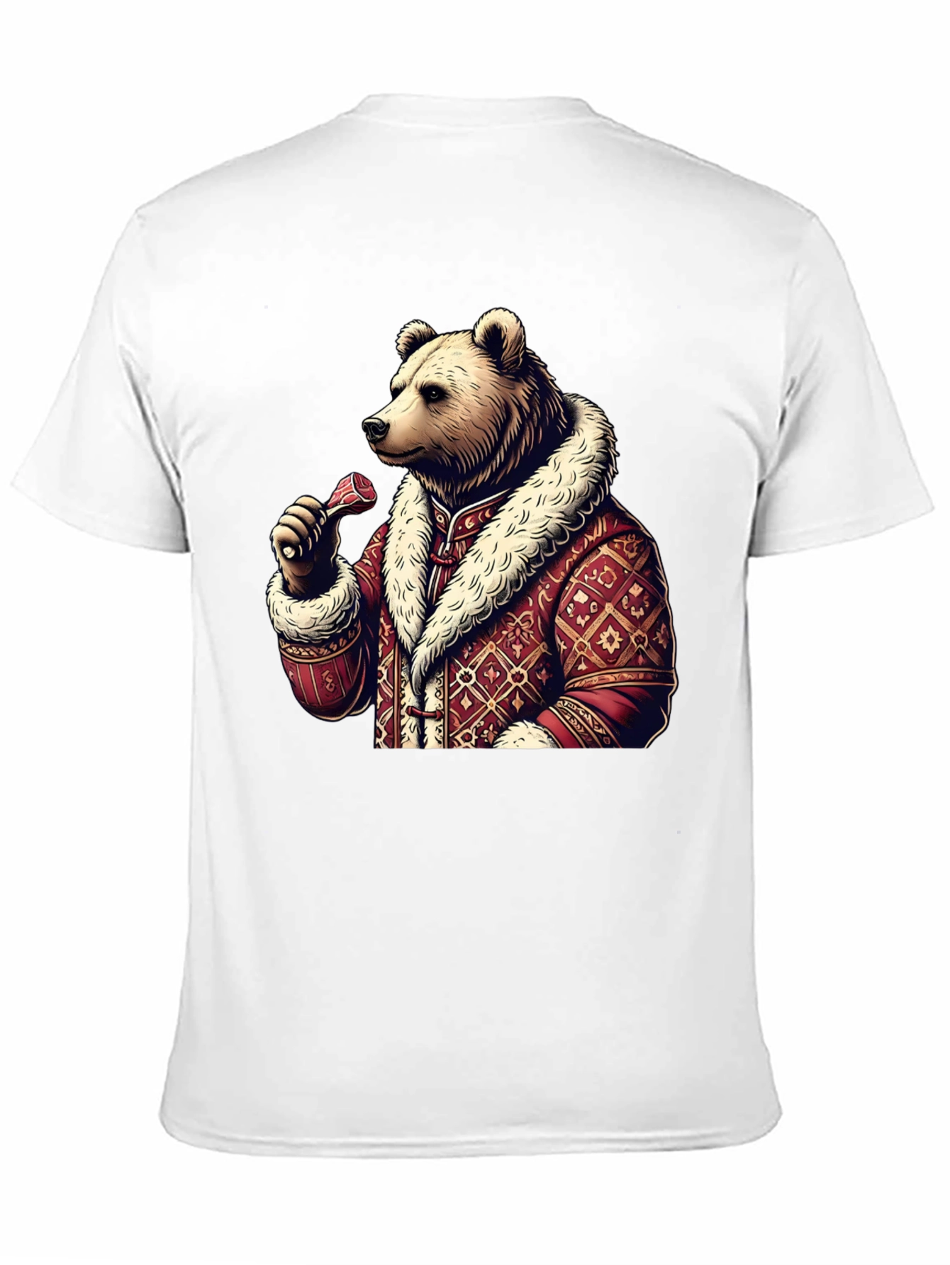 Black Bear in Coat T-Shirt view 11