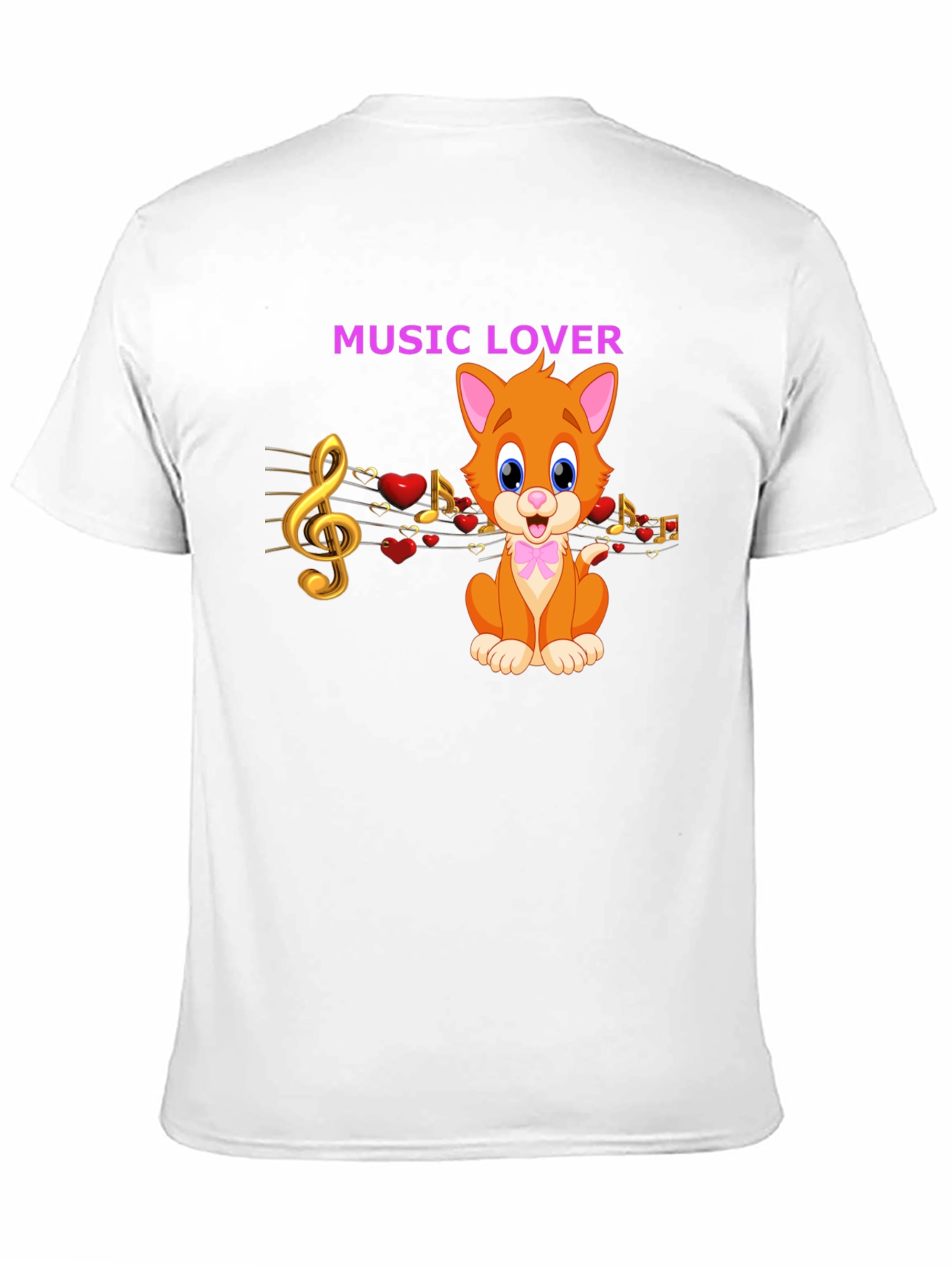 Black Music Lover Cat Graphic Tee view 11