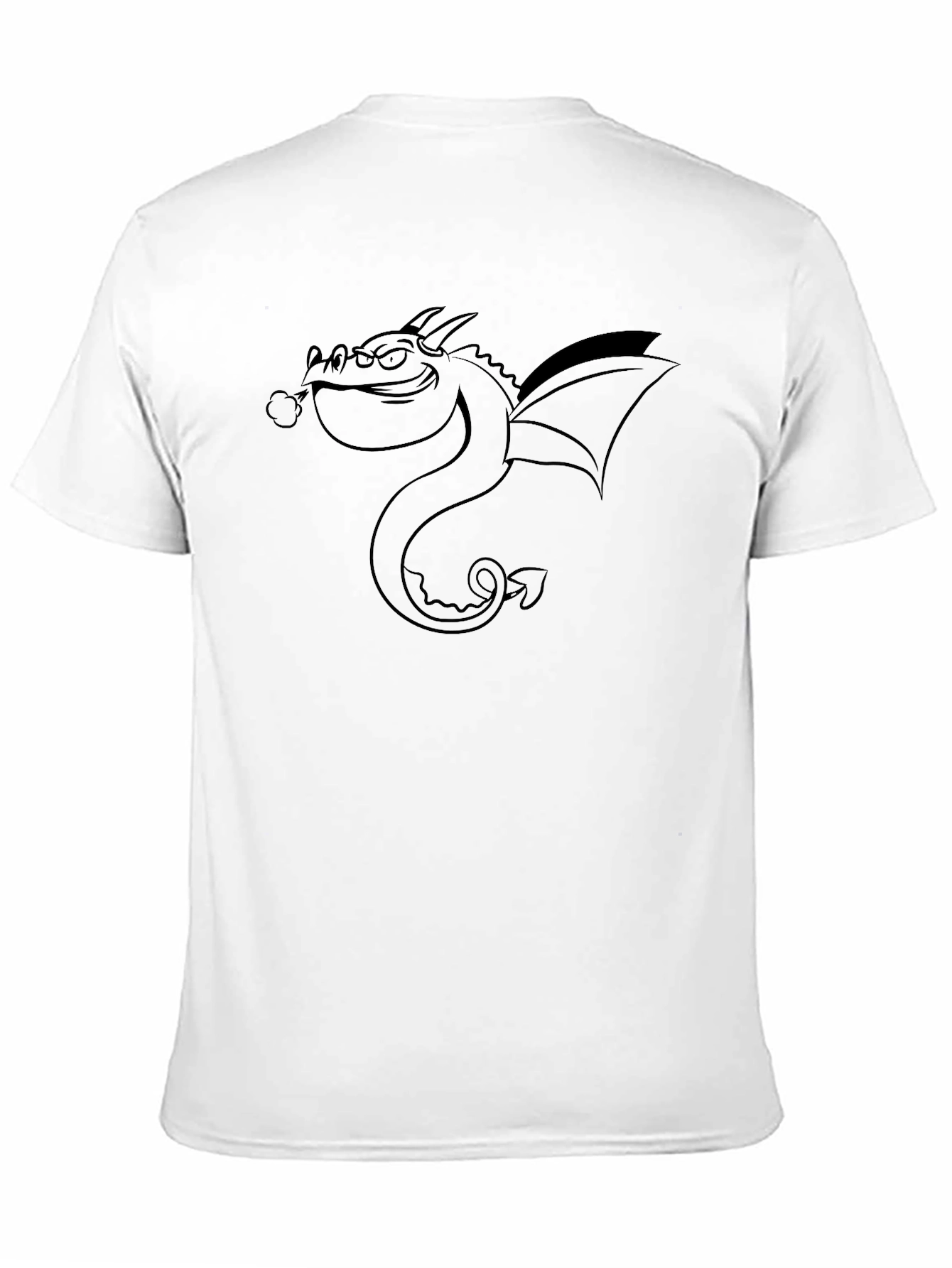 Black Dragon Graphic Tee - Cool, Edgy Black T-Shirt view 11