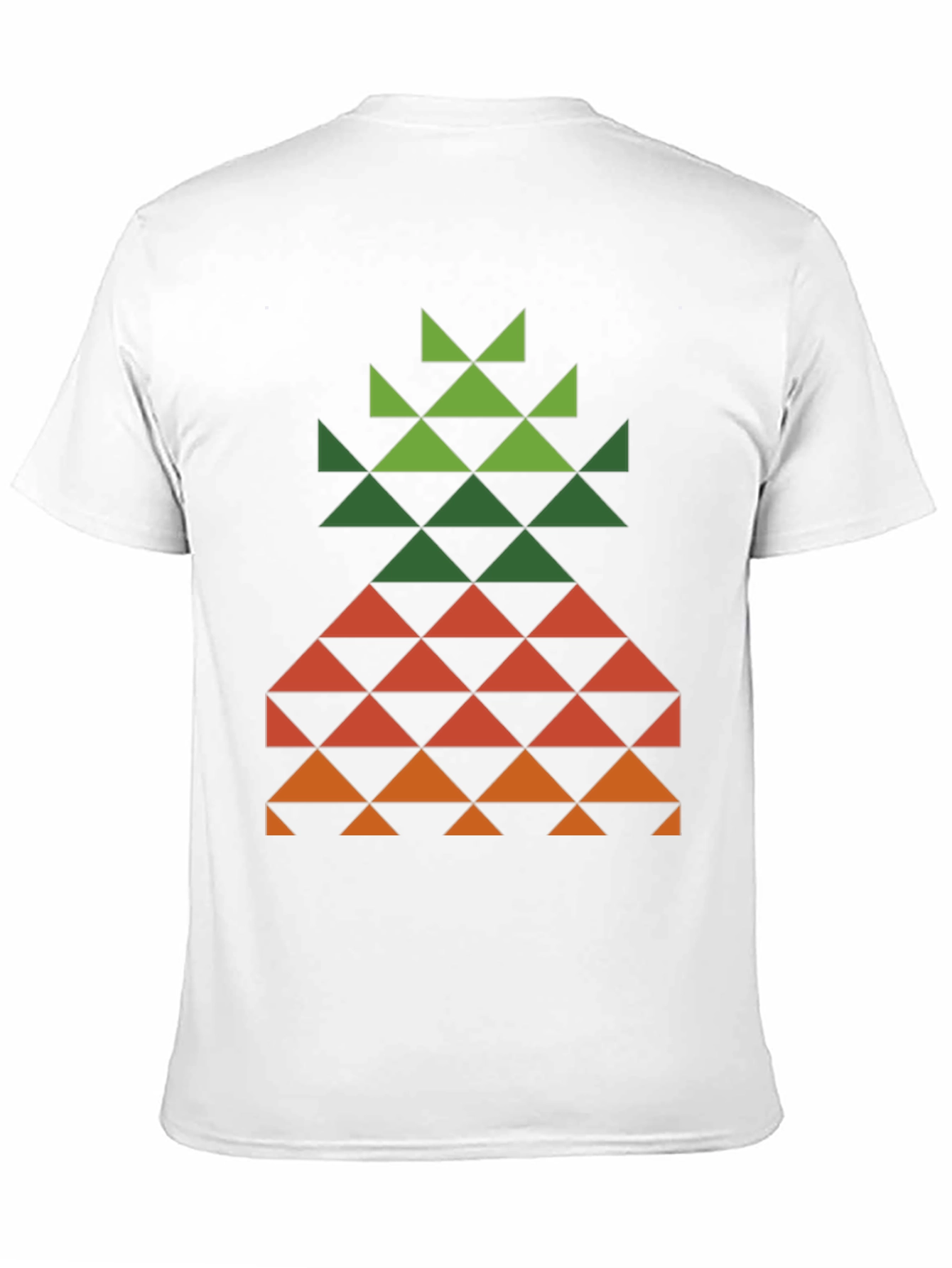 Black Geometric Pineapple Tee - Modern Tropical Style view 11