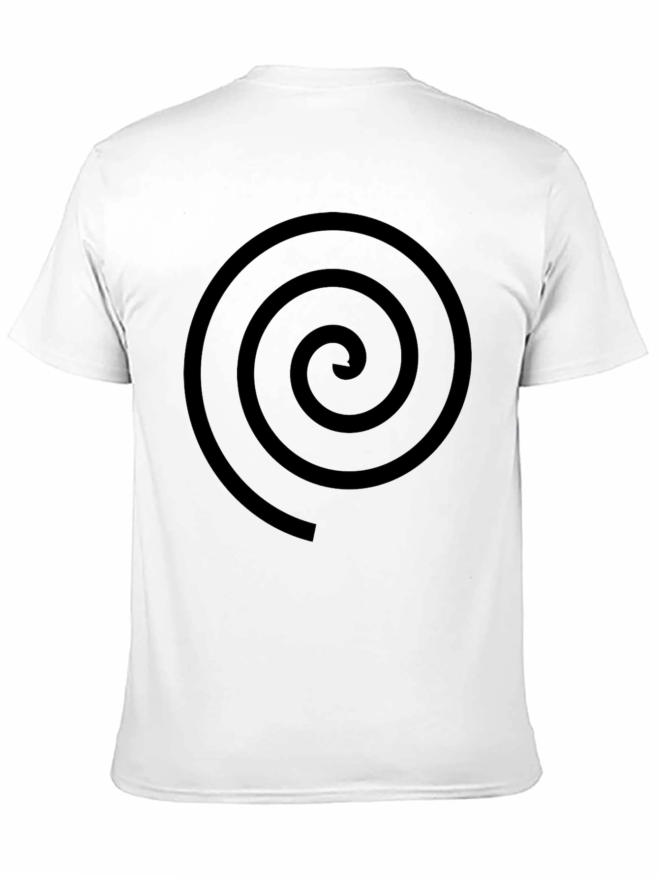Black Black Spiral Graphic Tee - Stylish Casual Comfort view 11