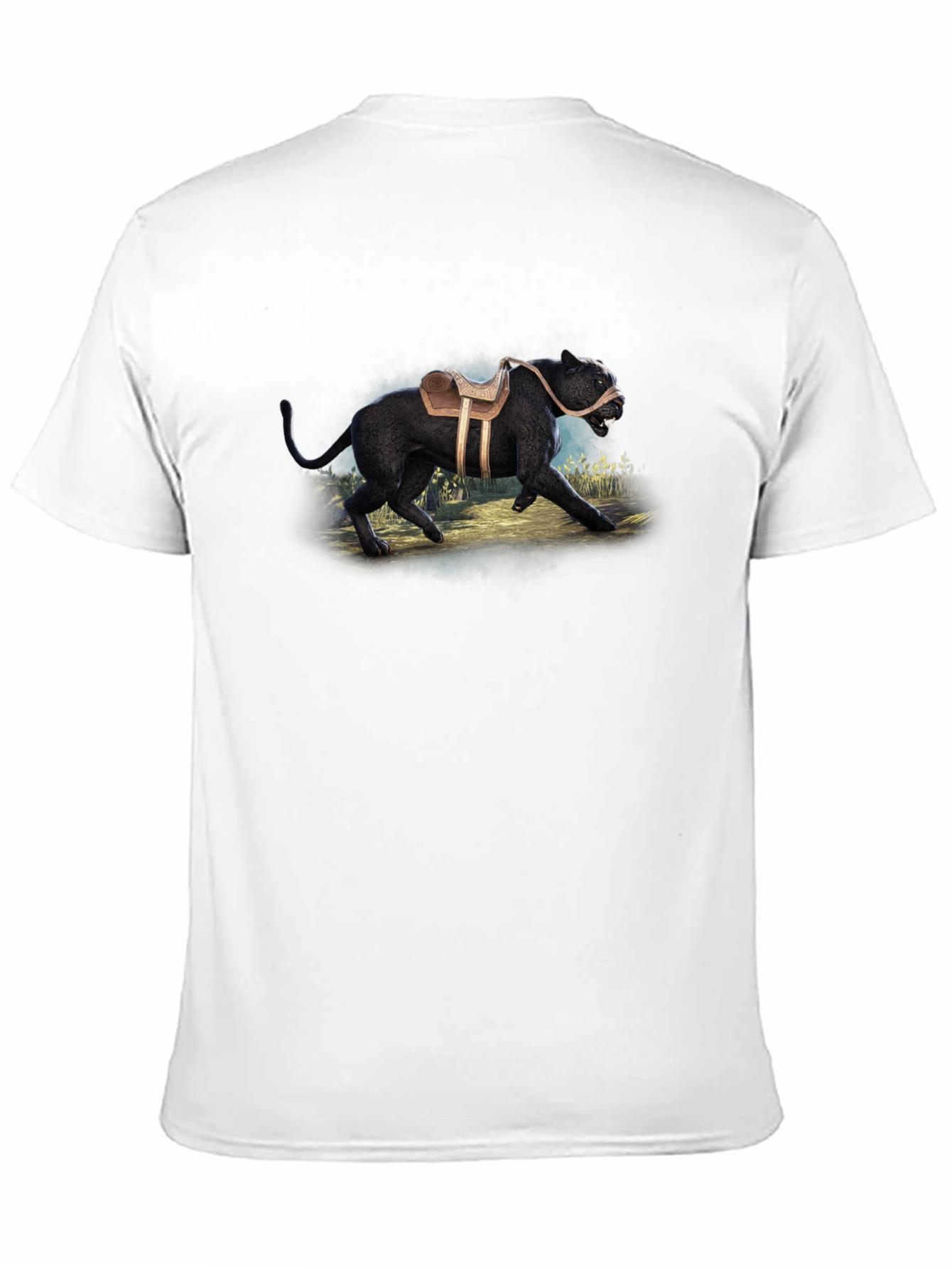 Black Saddled Panther Graphic T-Shirt view 11