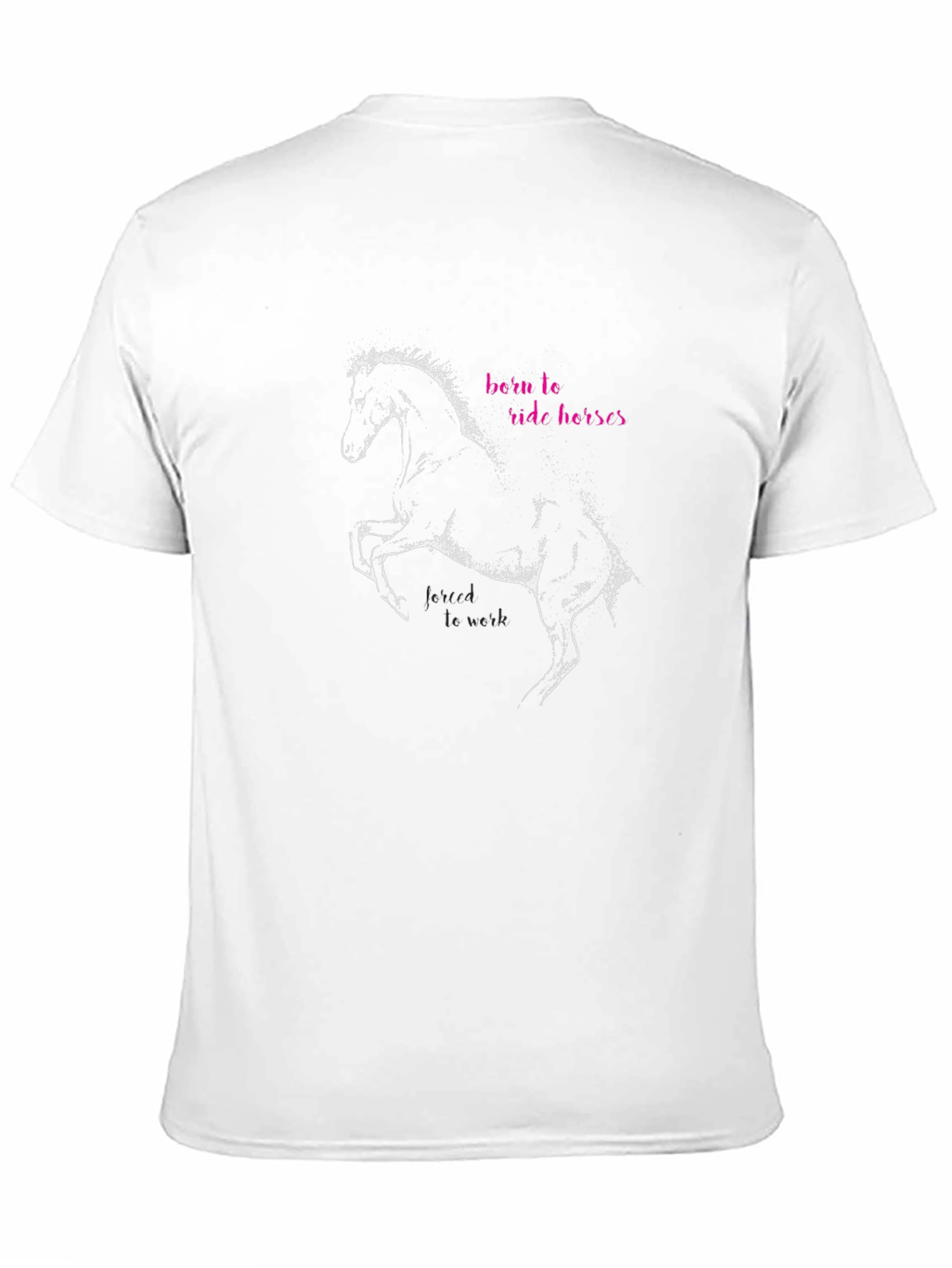 Born to Ride Horses Black Graphic Tee - 11