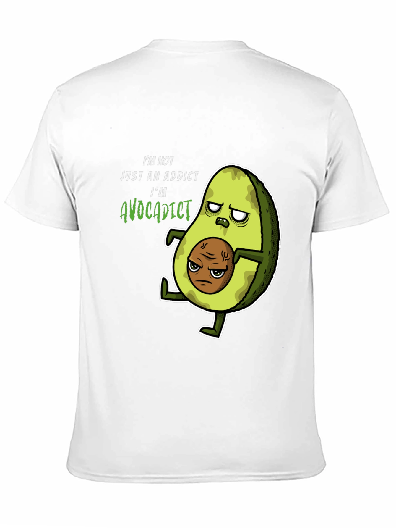 Black Avocaddict T-Shirt Funny Graphic Tee view 11