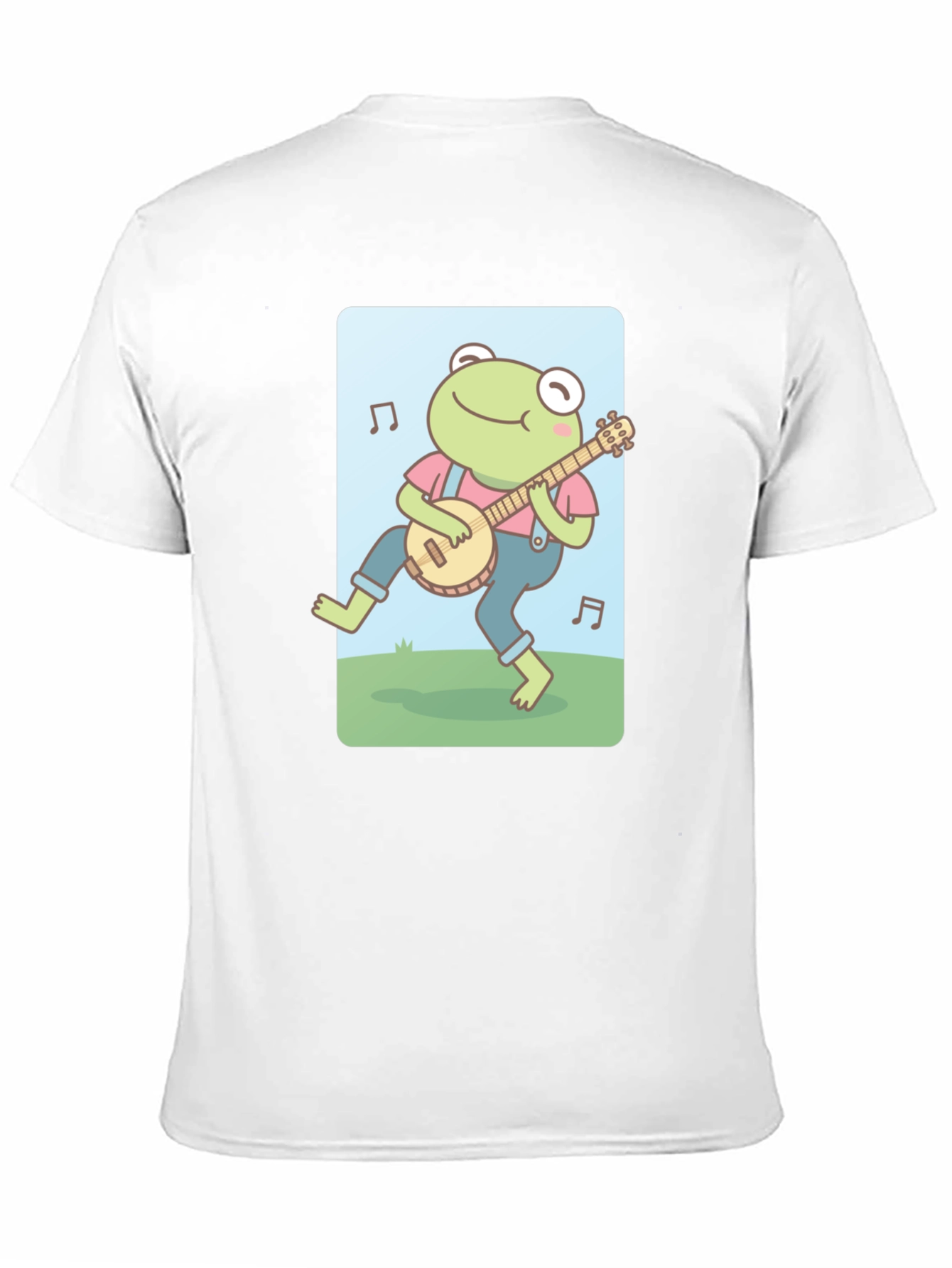 Black Frog Banjo Music T-Shirt - Cute Cartoon Design view 11