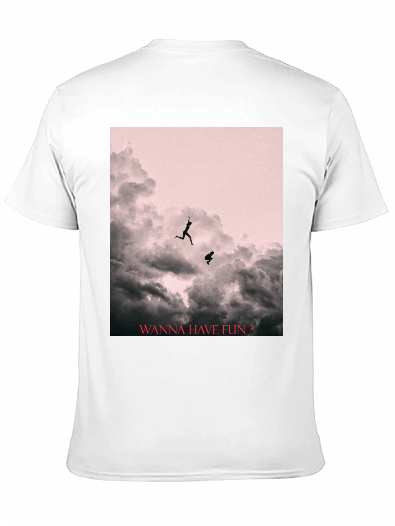 Black Fun Cloud Jump T-Shirt view 11