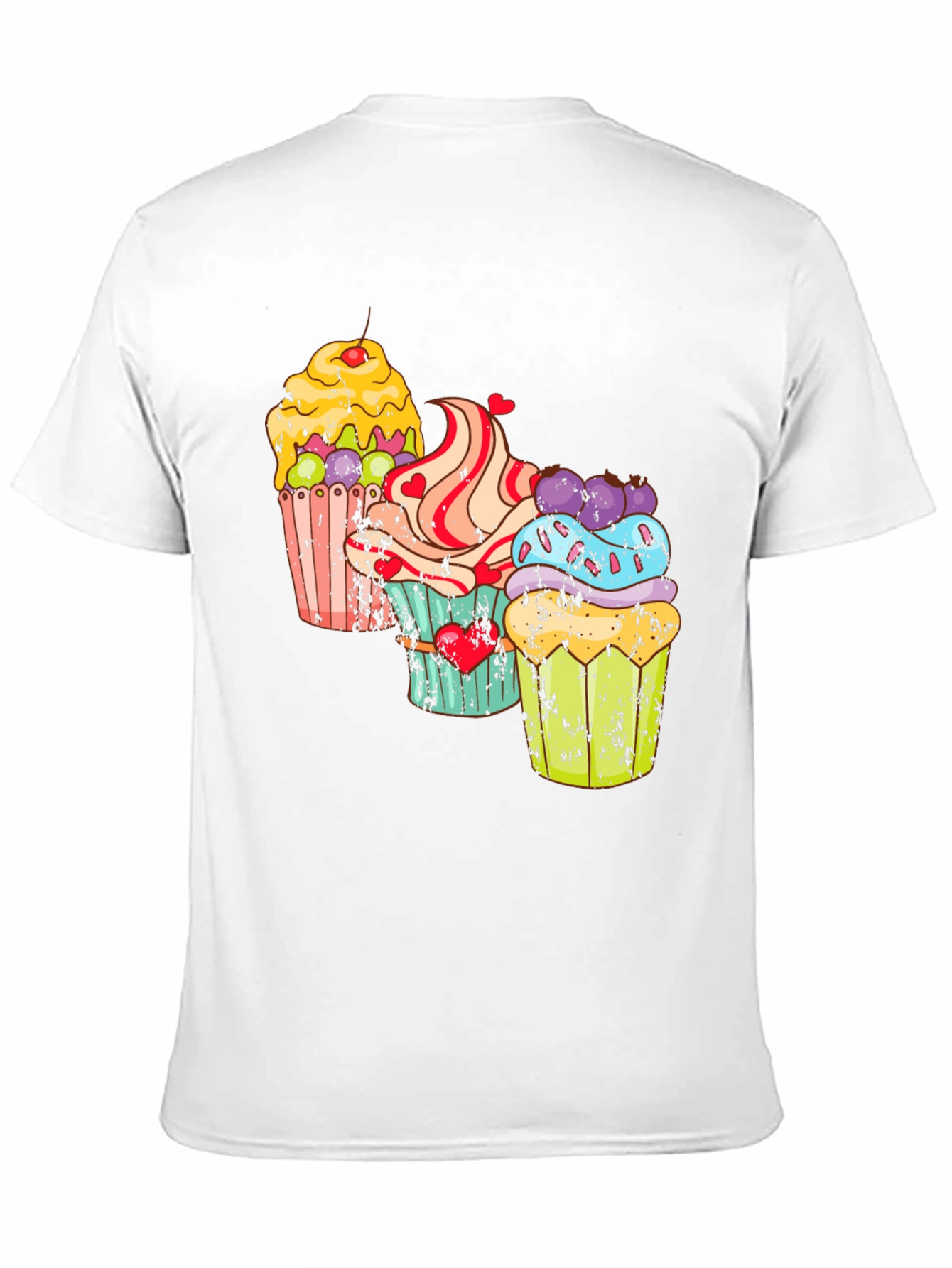 Black Cupcake Graphic T-Shirt - Sweet Treat Design view 11