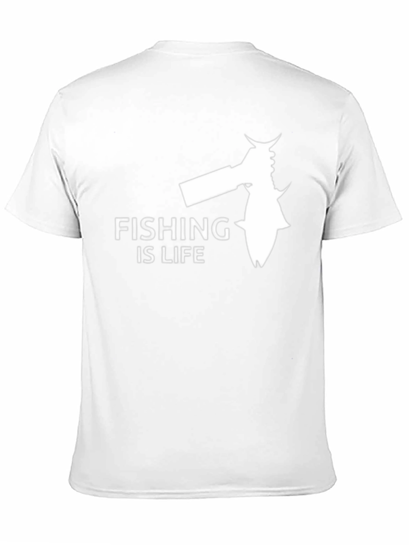 Black Fishing Is Life Graphic Tee - Black view 11