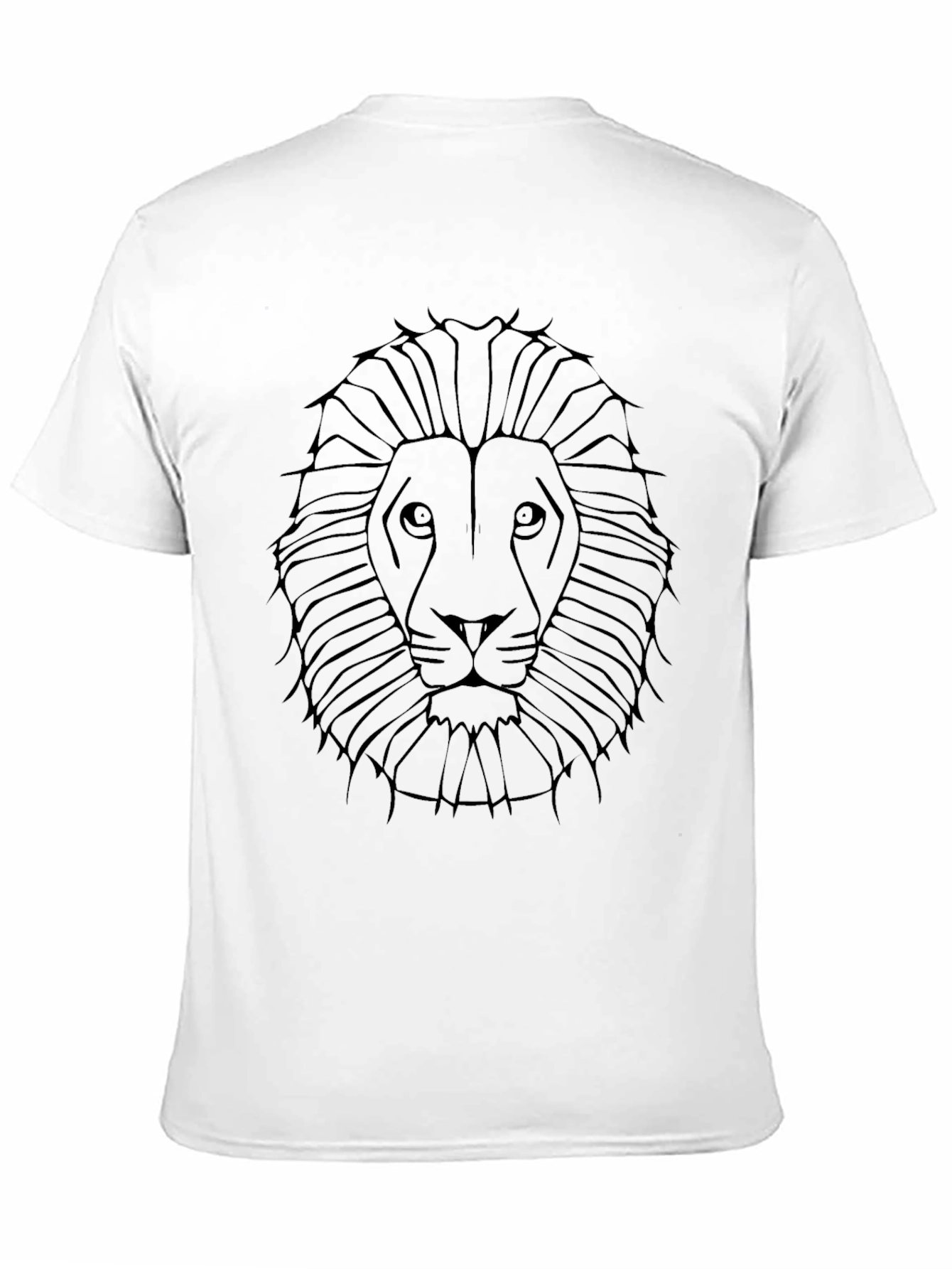 Black Lion Graphic Print Crew Neck T-Shirt view 11