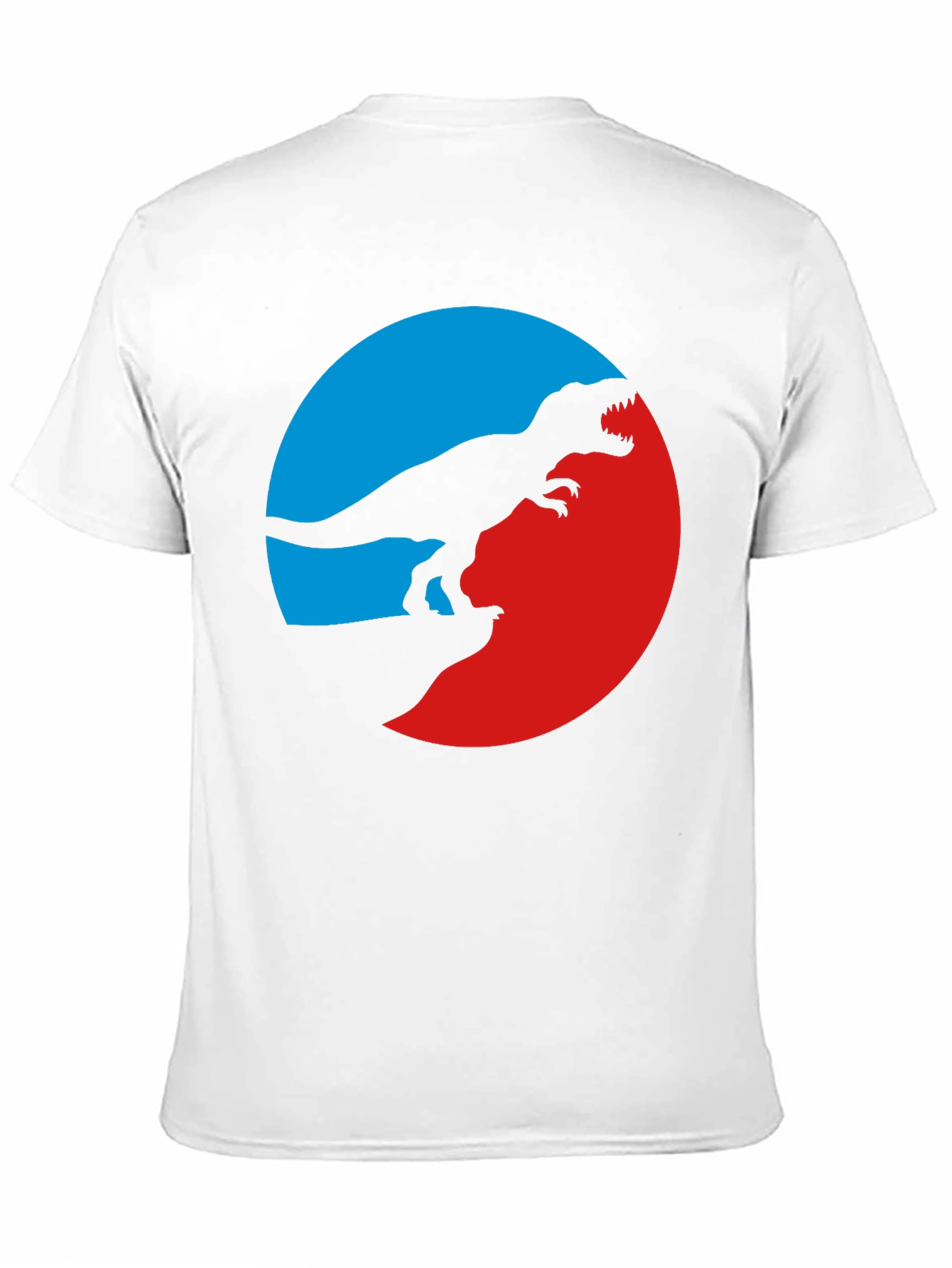 Black Dino Circle Tee - Graphic T-Rex T-Shirt view 11