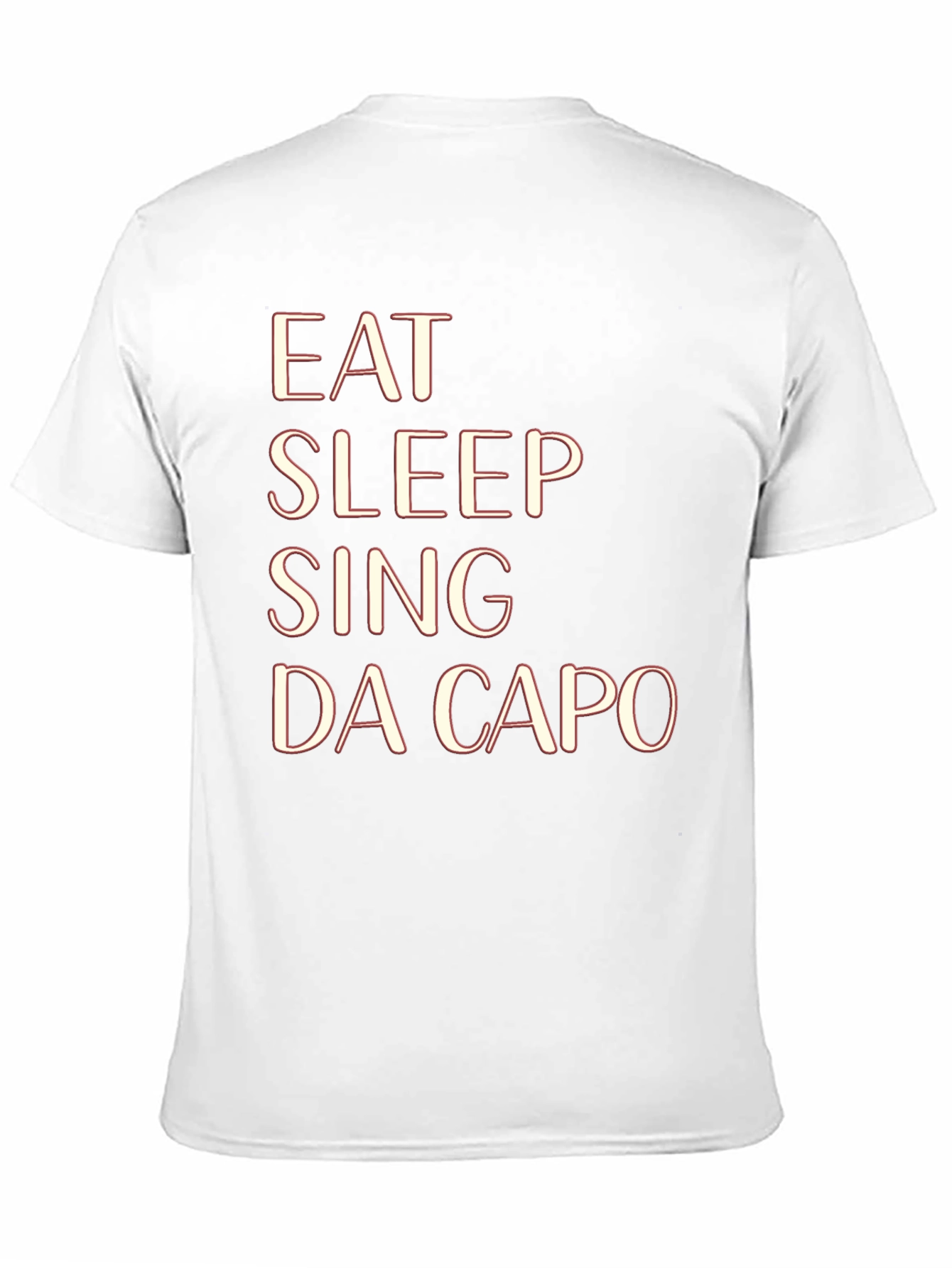 Black Eat Sleep Sing Da Capo Black T-Shirt view 11