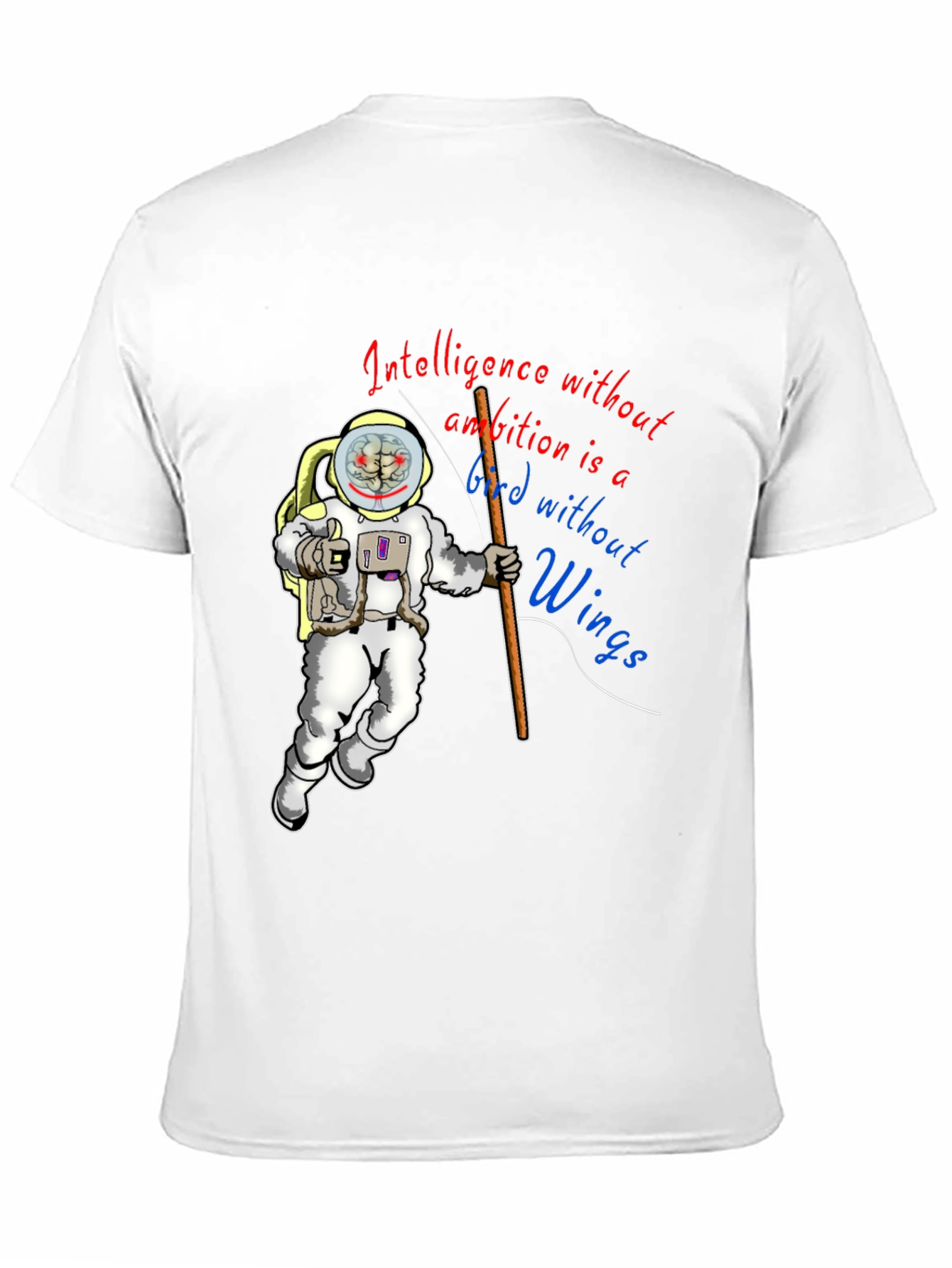 Black Intelligence Without Ambition Graphic Tee view 11