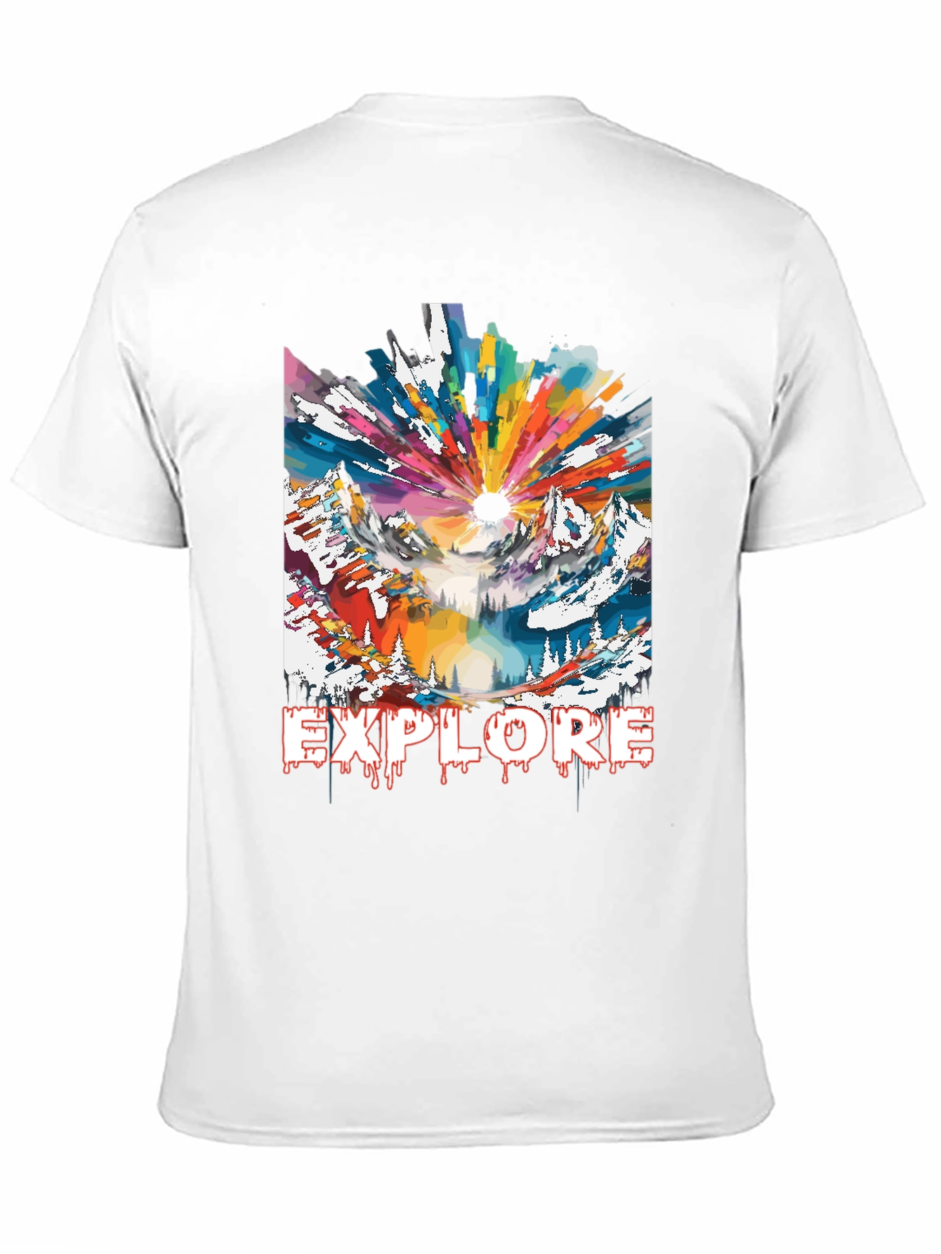 Black Explore Graphic Tee - Adventure Mountain Design view 11