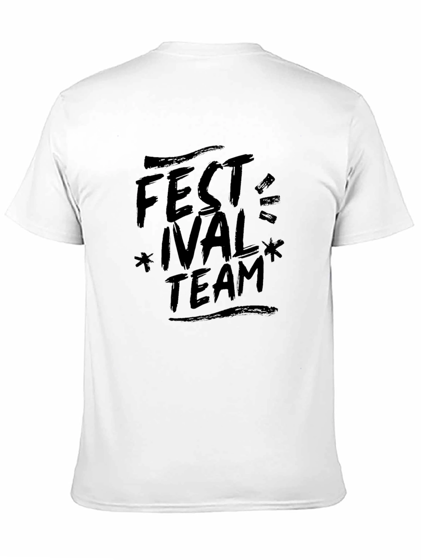 Black Festival Team Graphic Tee - Soft Cotton Blend view 11