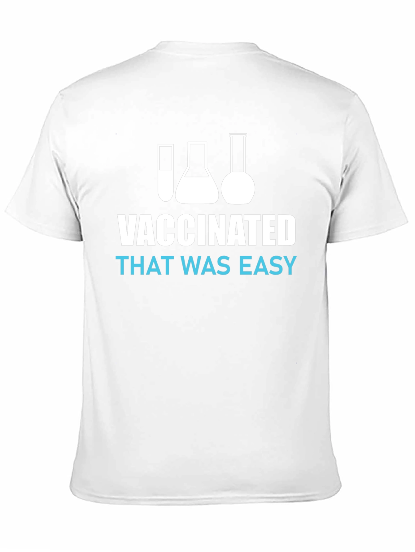 Black Vaccinated That Was Easy T-Shirt view 11