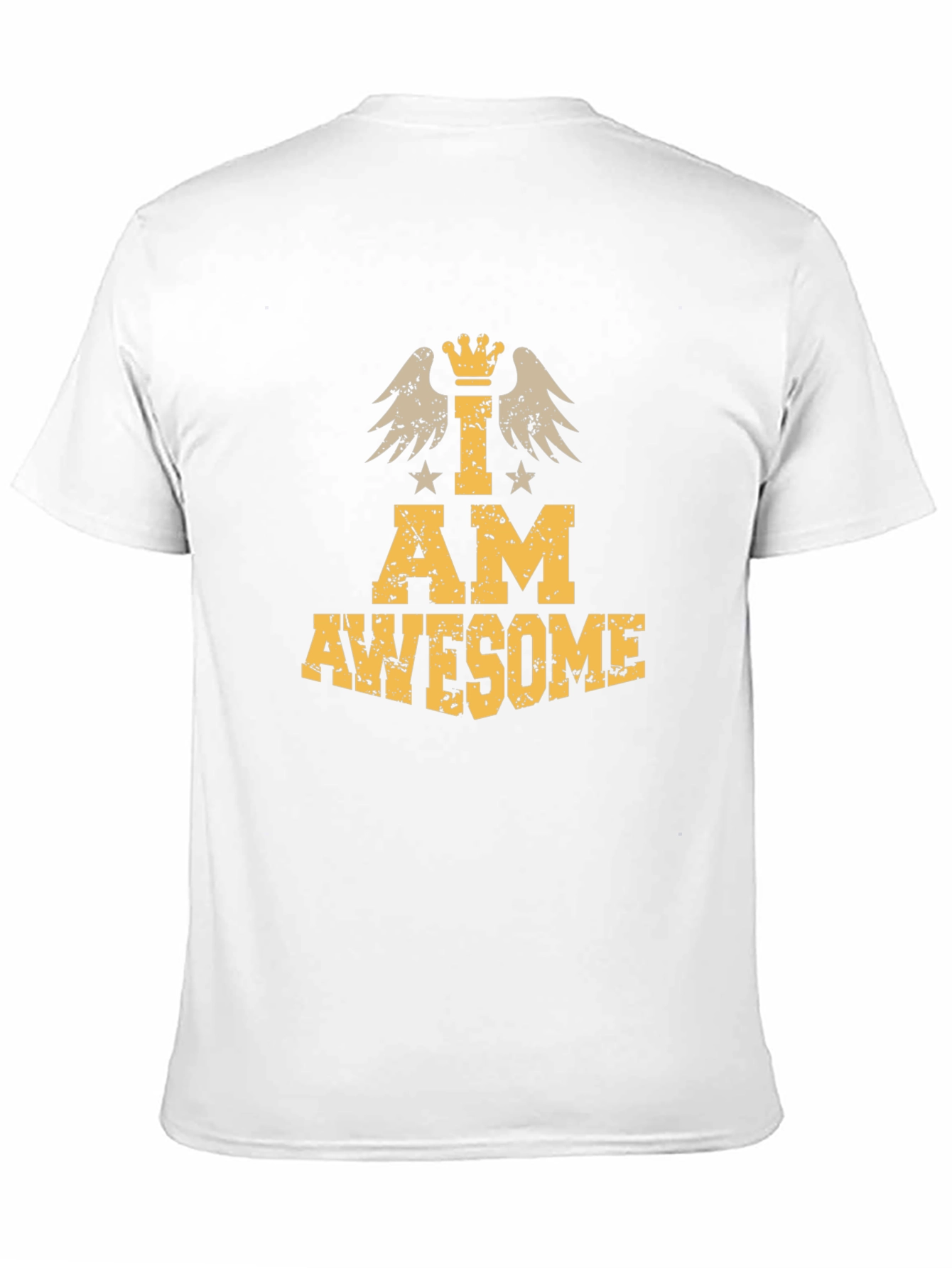 Black I am Awesome Graphic T-Shirt view 11