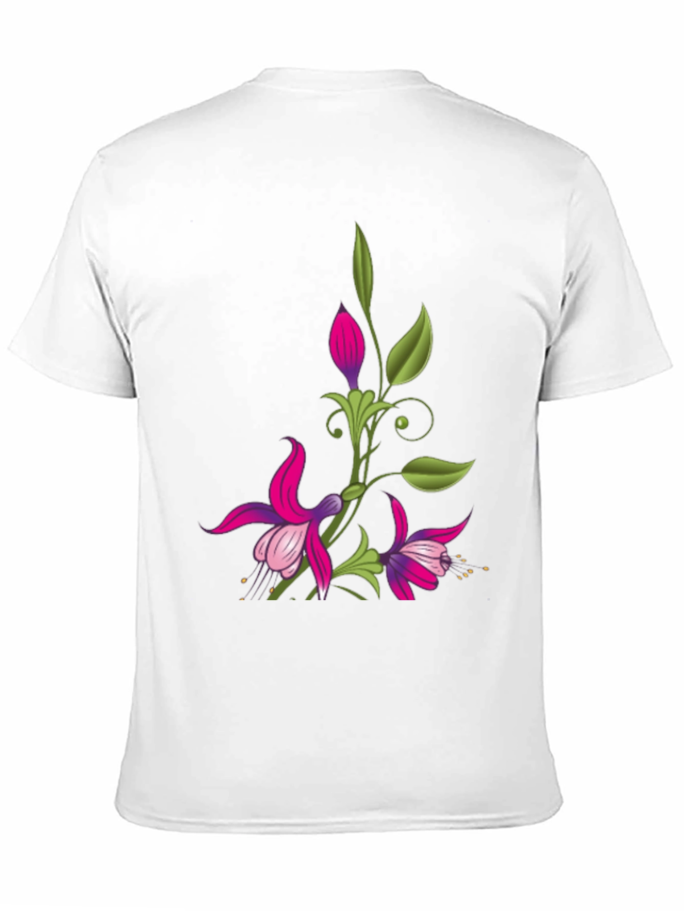 Black Floral Graphic Black T-Shirt view 11