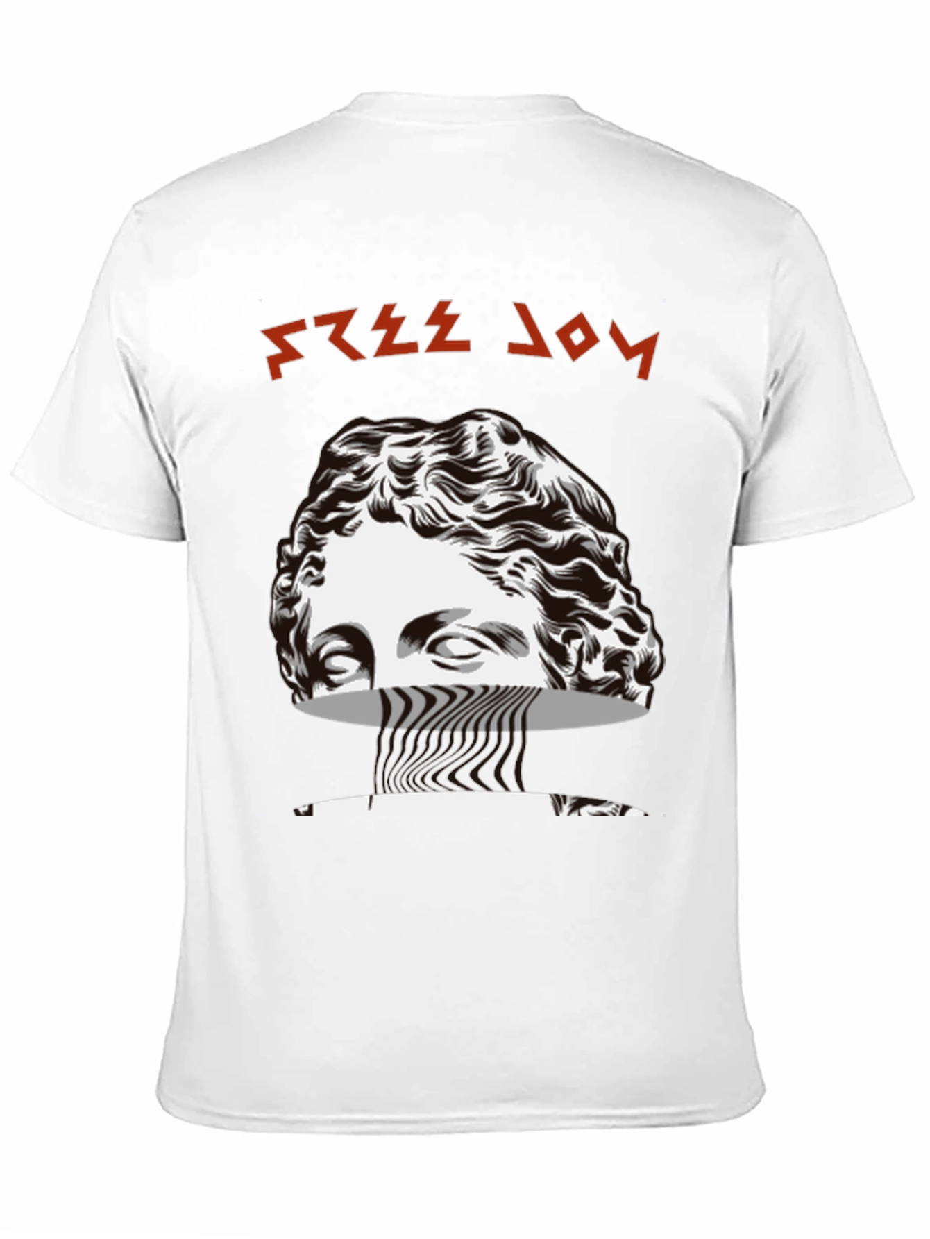 Black Free Joy Graphic Tee - Black Cotton Blend T-Shirt view 11