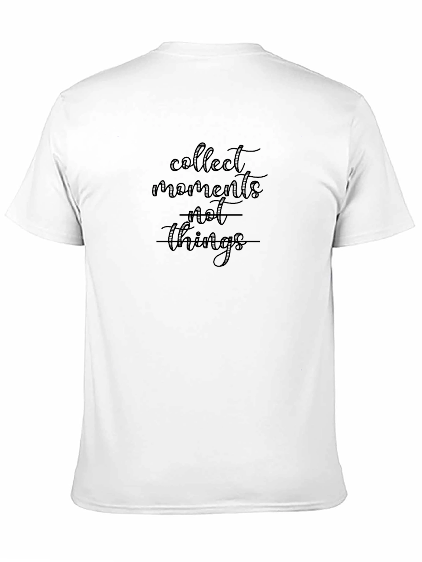 Black Collect Moments Not Things Graphic T-Shirt view 11