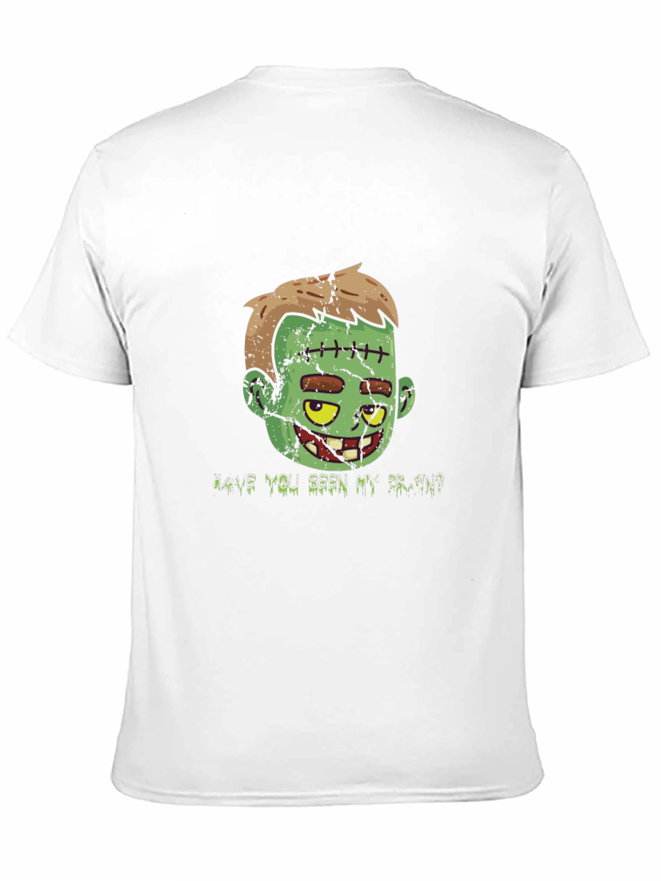 Black Zombie Brain T-Shirt - Halloween Graphic Tee view 11