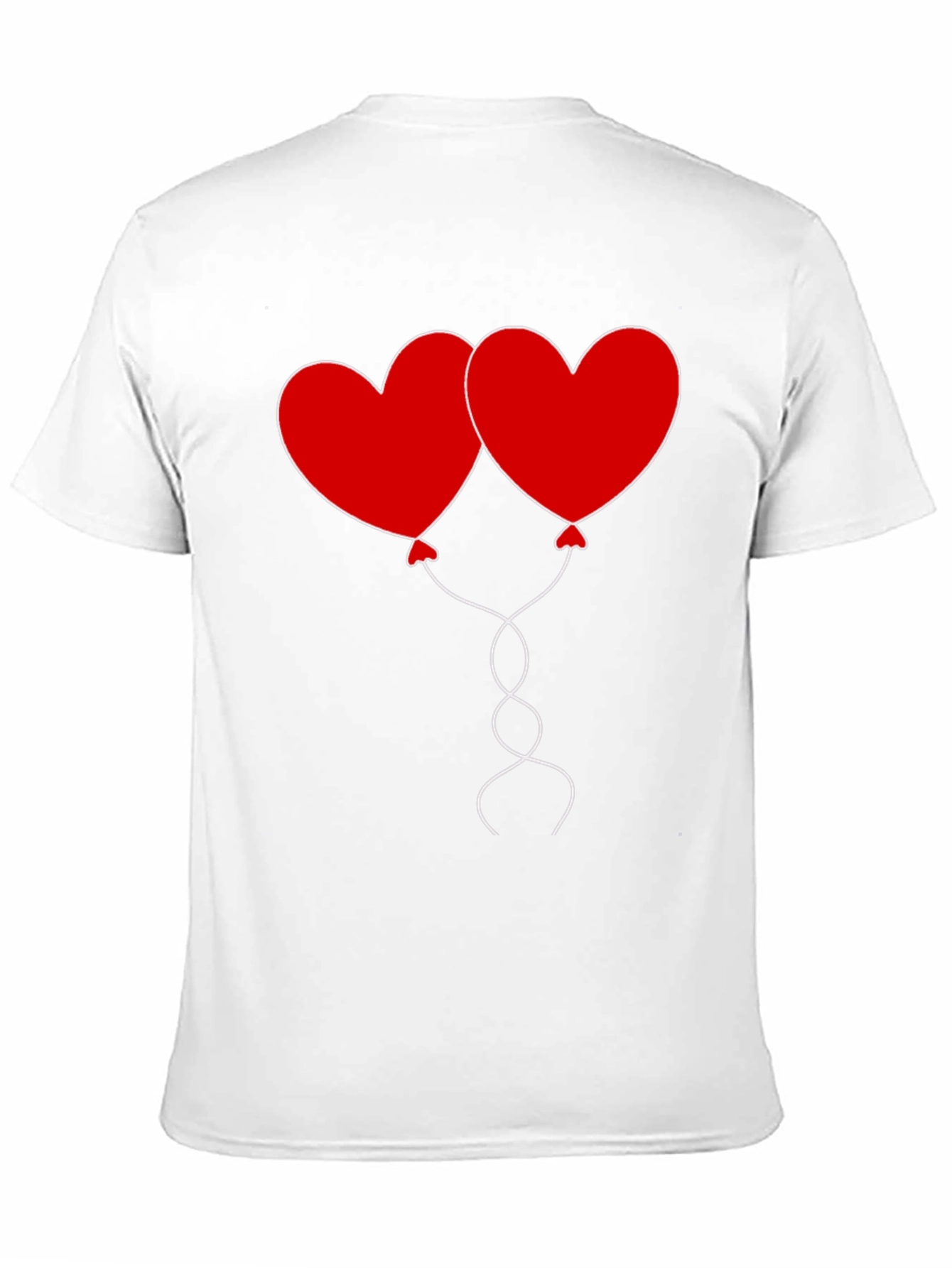 Black Heart Balloons Graphic Tee - Black Cotton Casual Shirt view 11