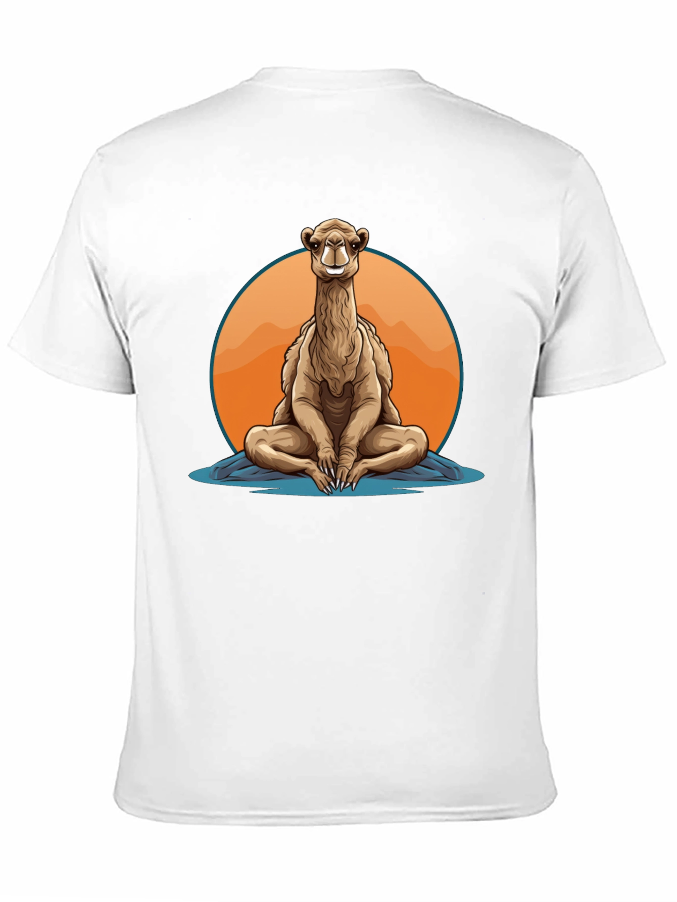 Black Meditating Camel T-Shirt - Zen Animal Graphic Tee view 11