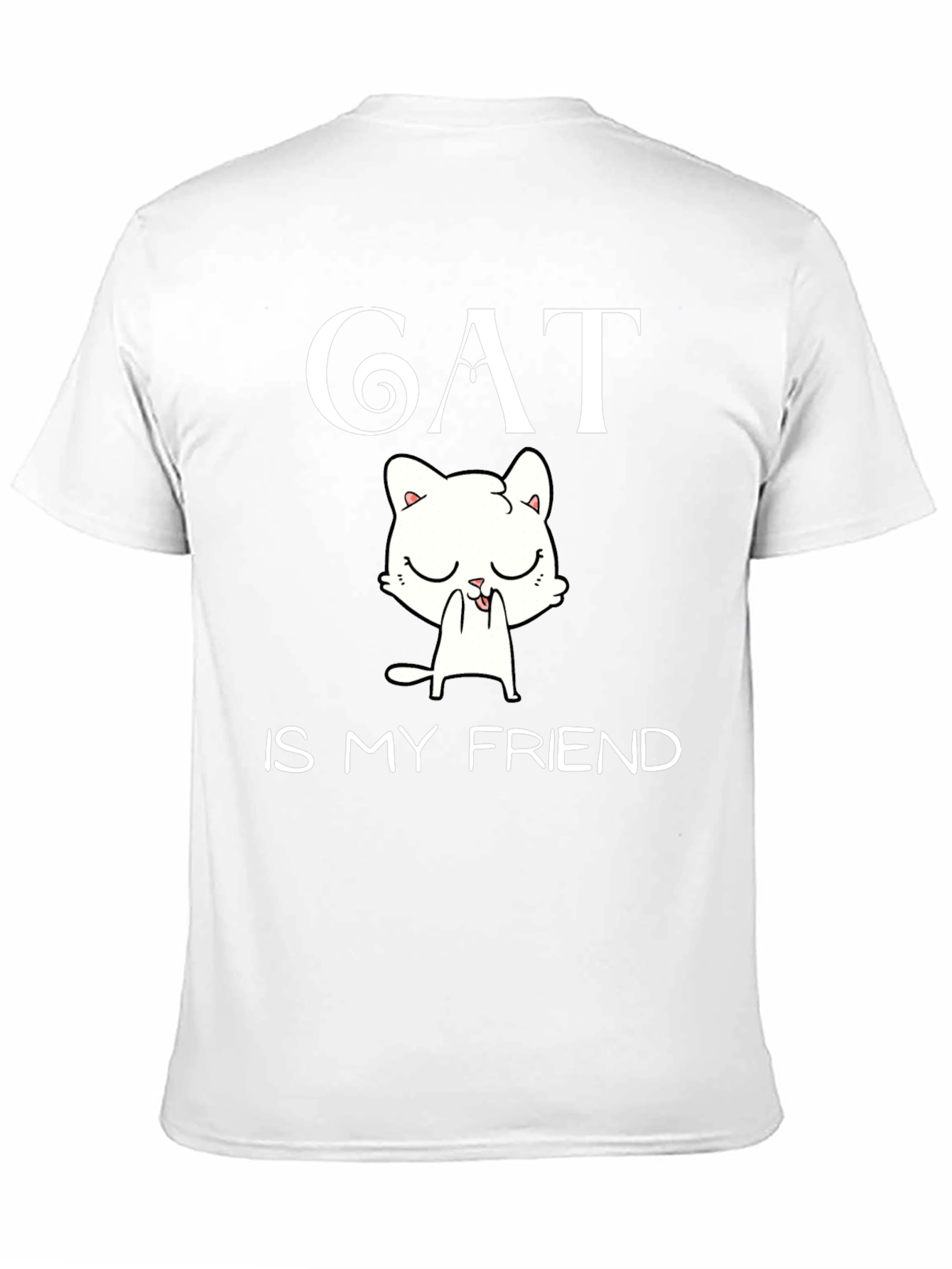 Black Cat Is My Friend Graphic Tee - Black T-Shirt view 11