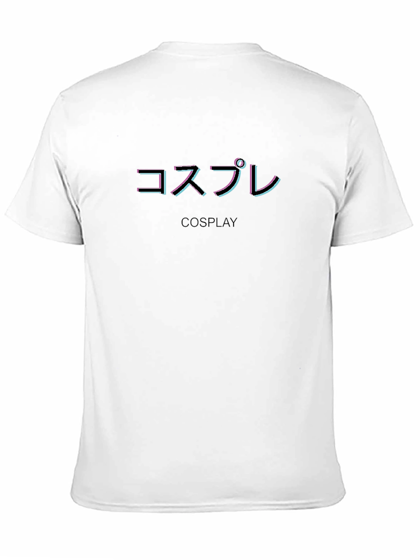 Black Cosplay T-Shirt - Japanese Text Graphic Tee view 11