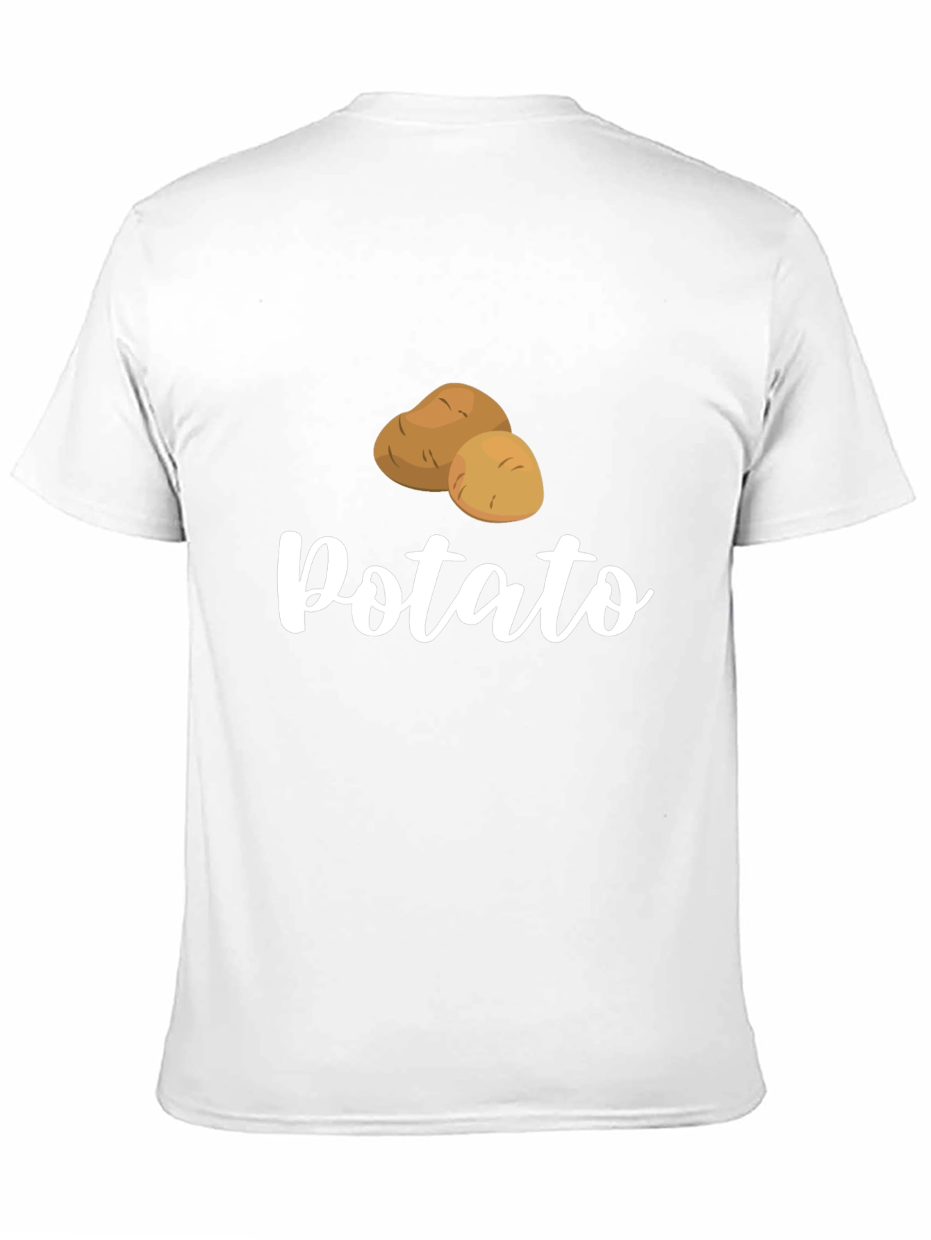 Black Funny Potato Graphic Black T-Shirt view 11