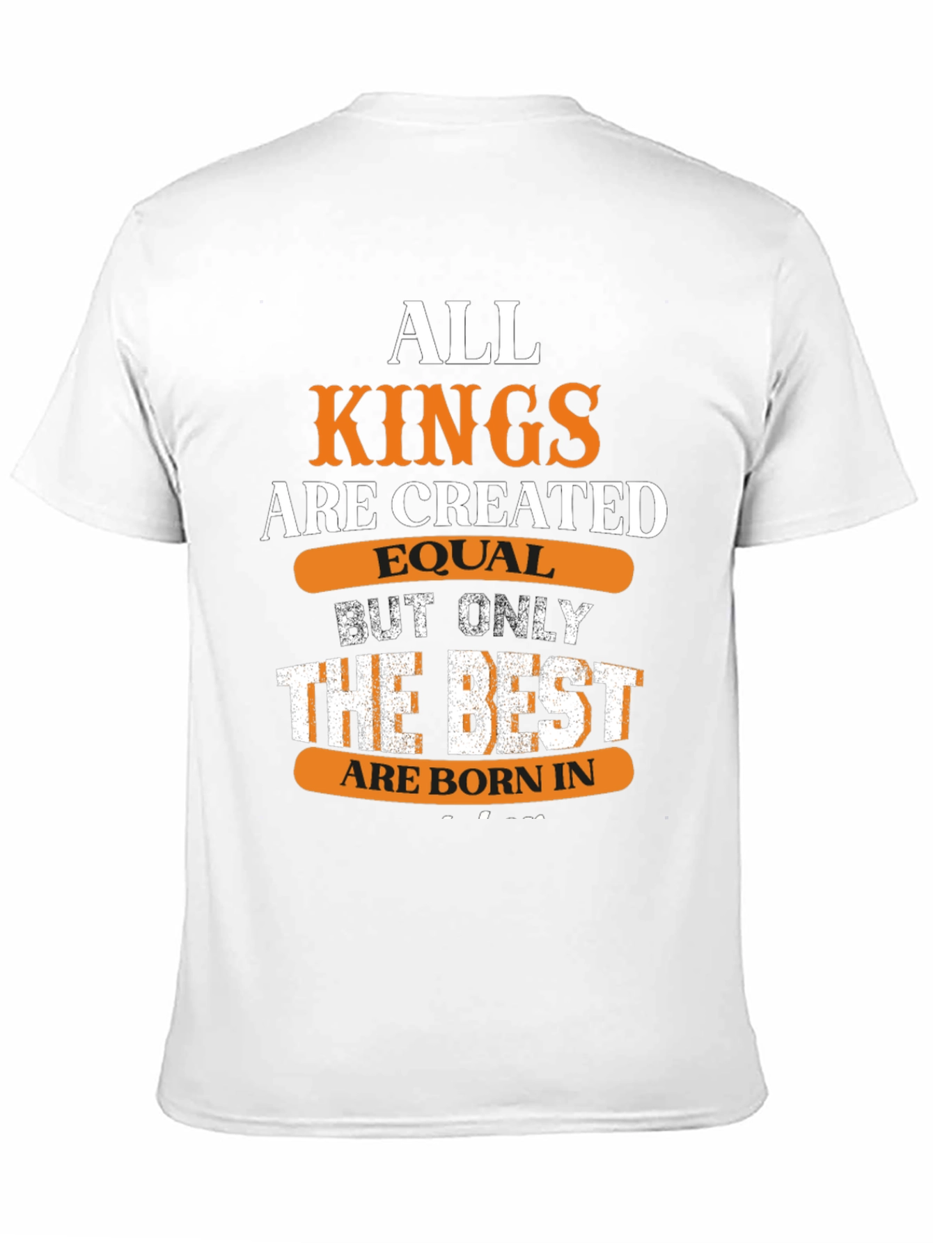 Black All Kings Are Created Equal Men's Graphic T-Shirt view 11