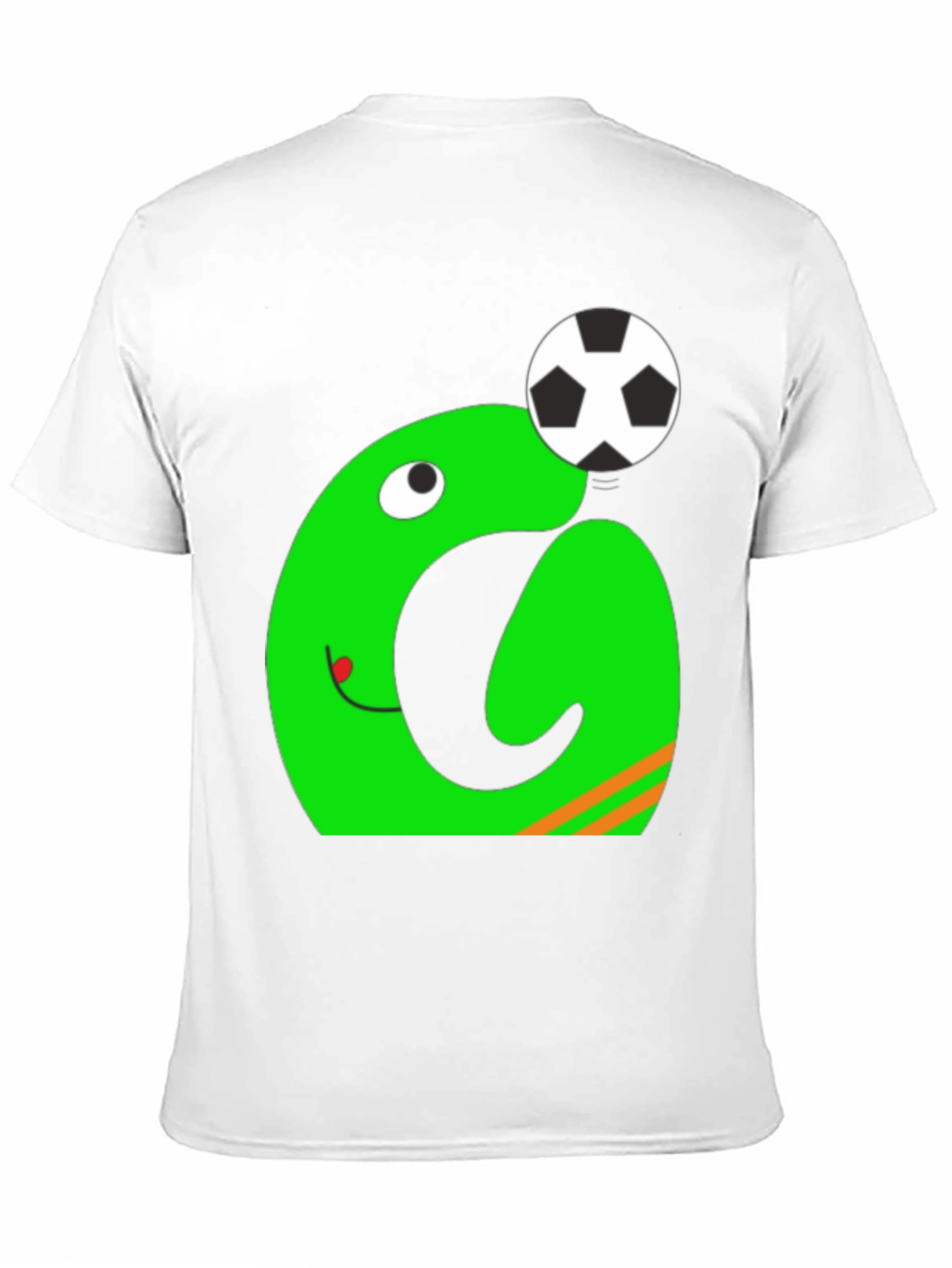 Black Funky Green Monster Soccer T-Shirt view 11