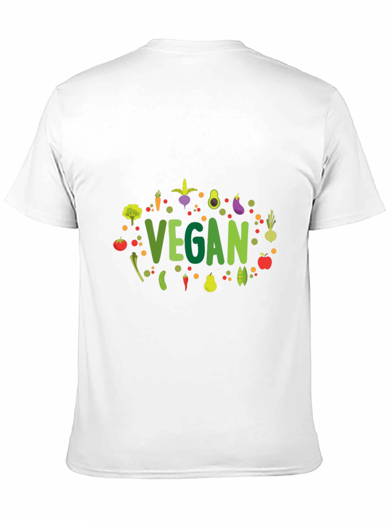 Vegan T-Shirt: Cute Vegetables Graphic Tee - 11
