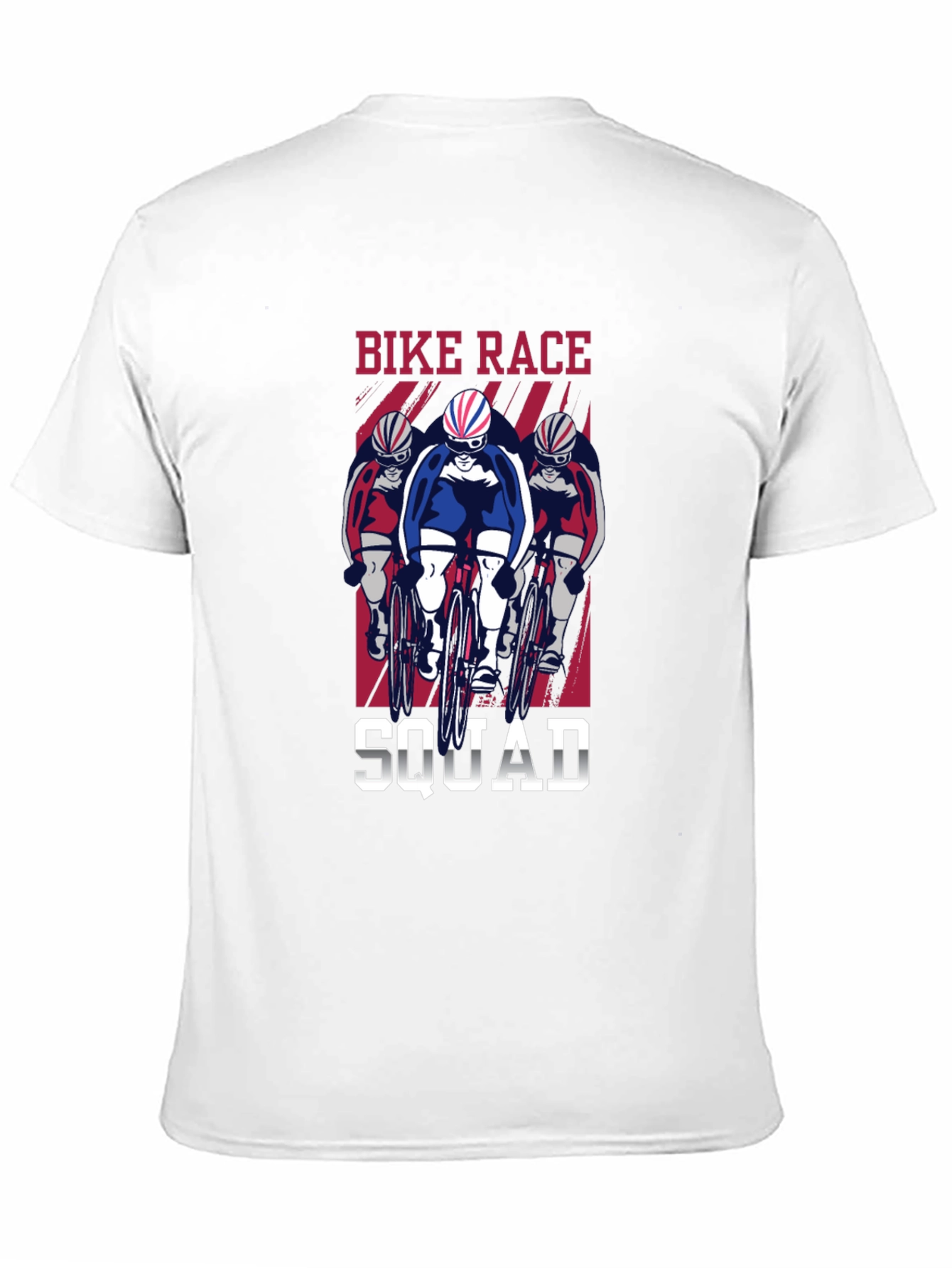Black Bike Race Squad T-Shirt - Cycling Enthusiast Tee view 11