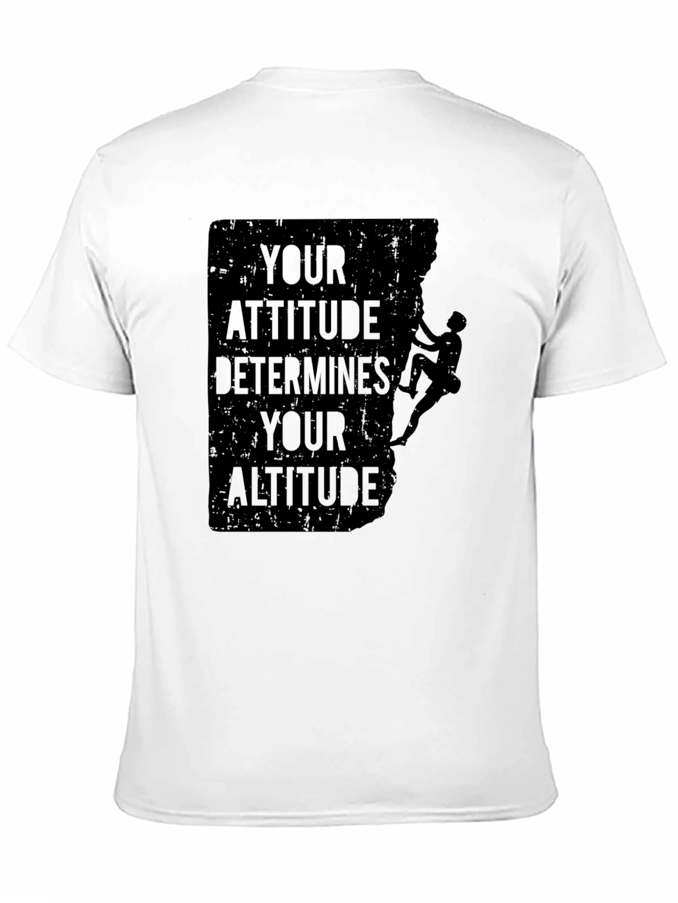 Black Attitude Determines Altitude Graphic Tee - Black view 11
