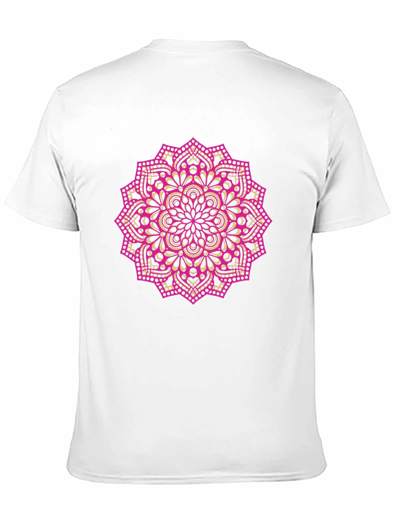 Black Mandala Graphic Tee - Black Cotton Blend view 11