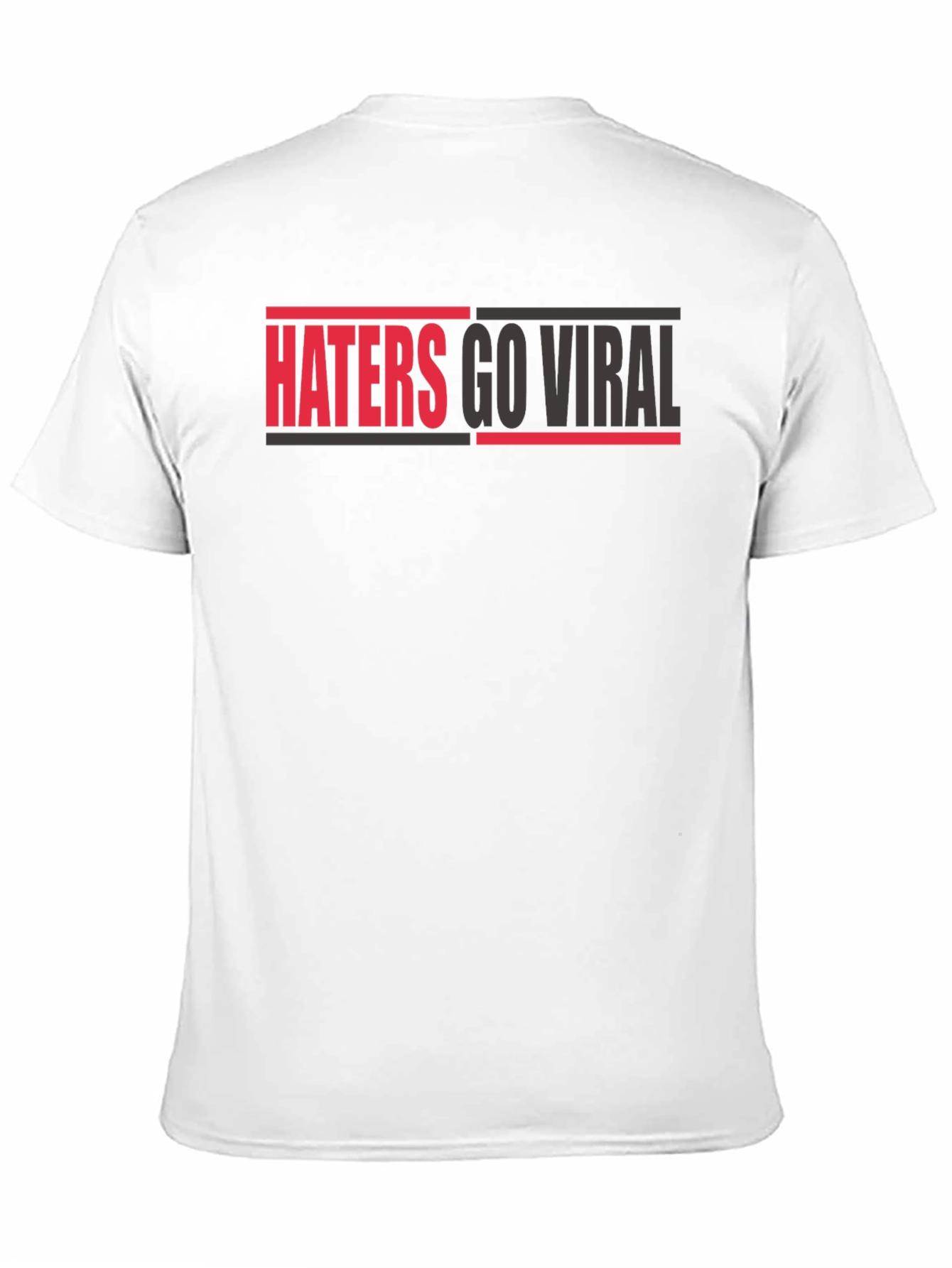 Black Haters Go Viral Graphic Tee - Bold Statement Shirt view 11