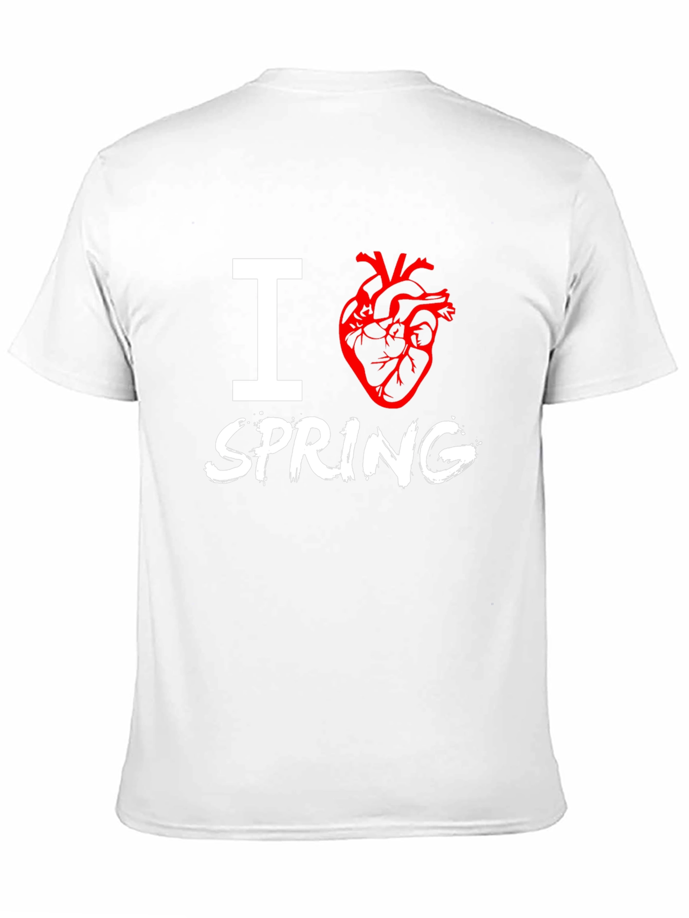 Black I Heart Spring T-Shirt - Black Crew Neck Tee view 11