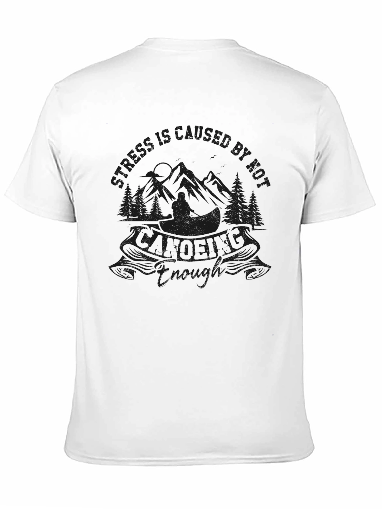 Black Nature Quote Graphic T-Shirt - Black view 11