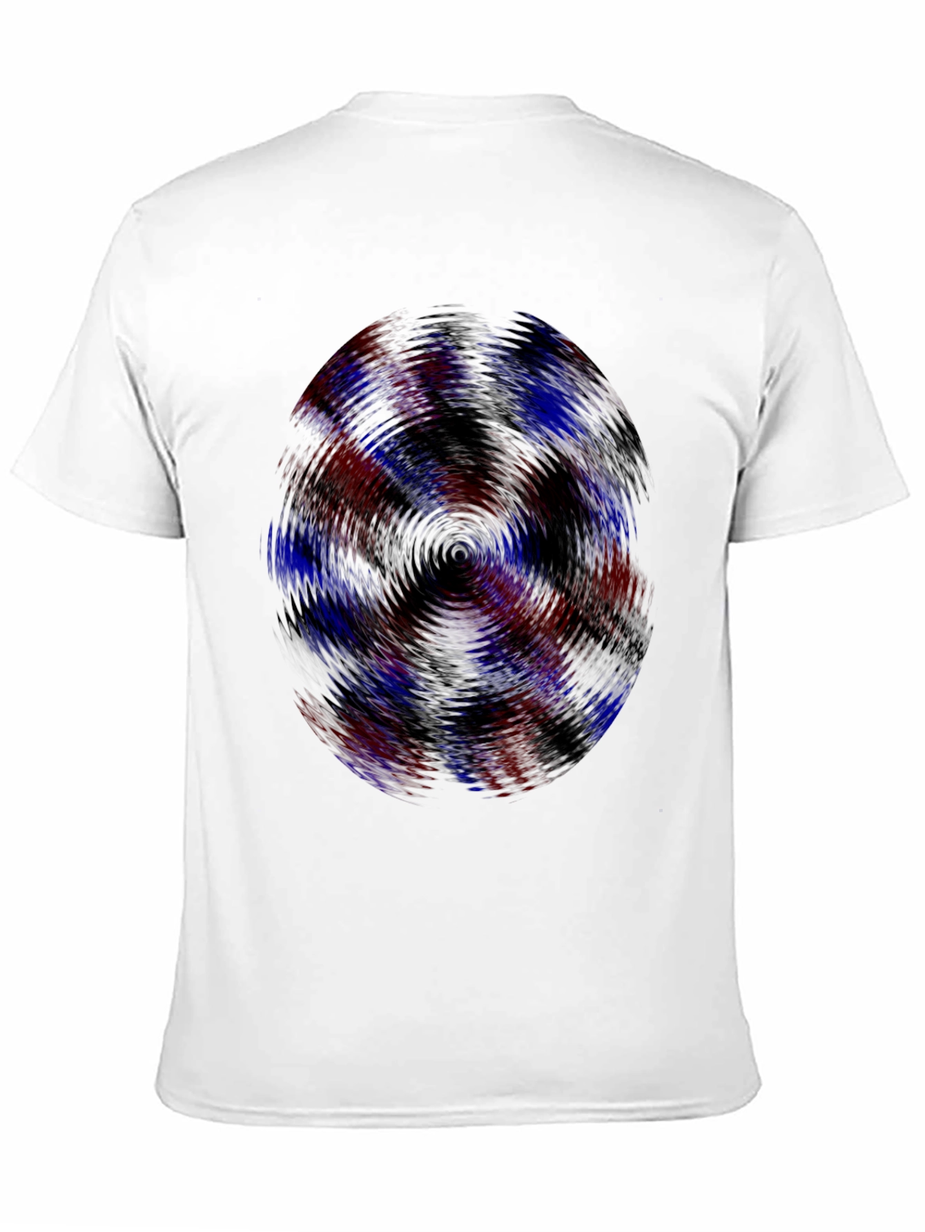 Black Vortex Graphic Tee - Men's Black Casual Shirt view 11