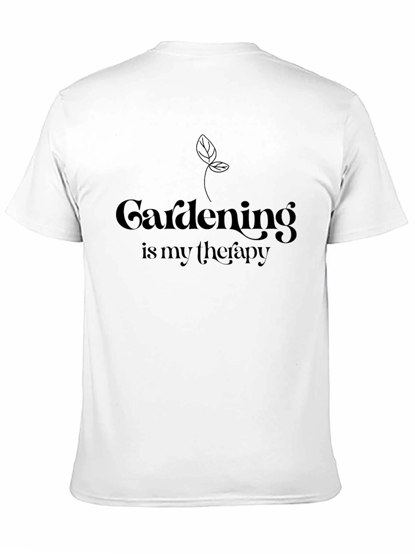 Black Gardening is My Therapy Graphic T-Shirt view 11