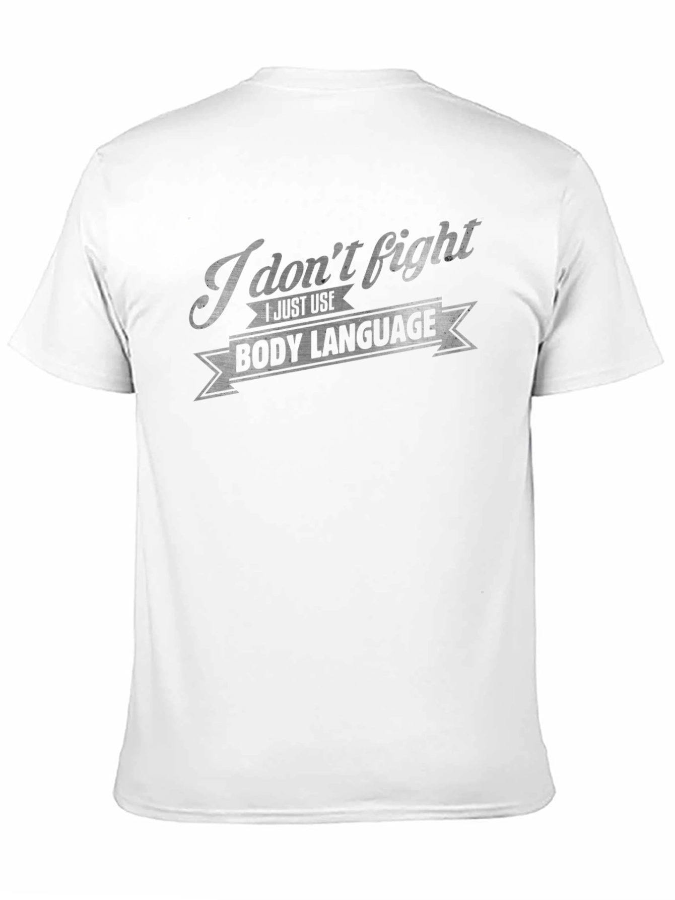 Black Funny Body Language T-Shirt - Sarcastic Humor Tee view 11