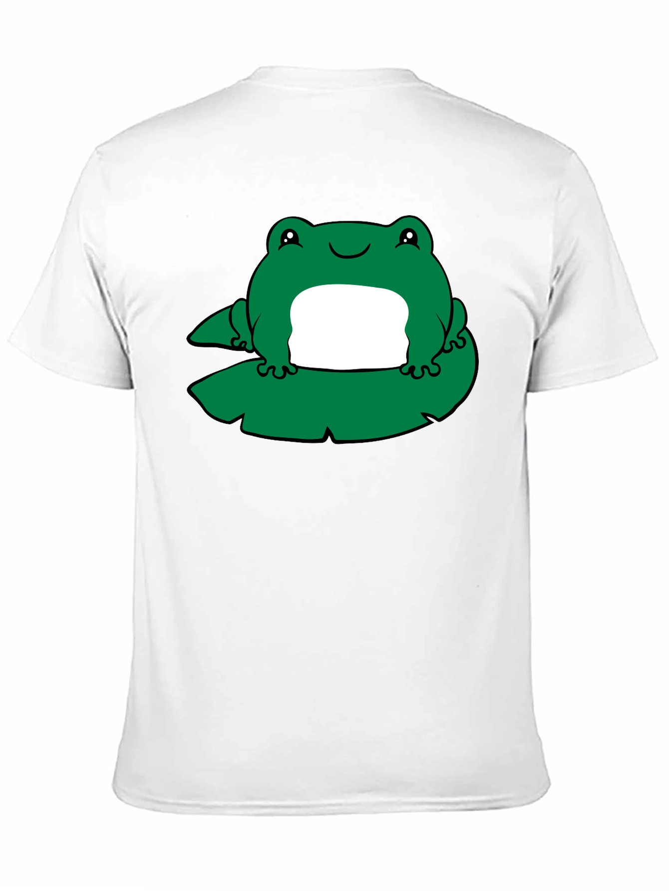 Frog on Lily Pad Graphic Tee - Black - 11