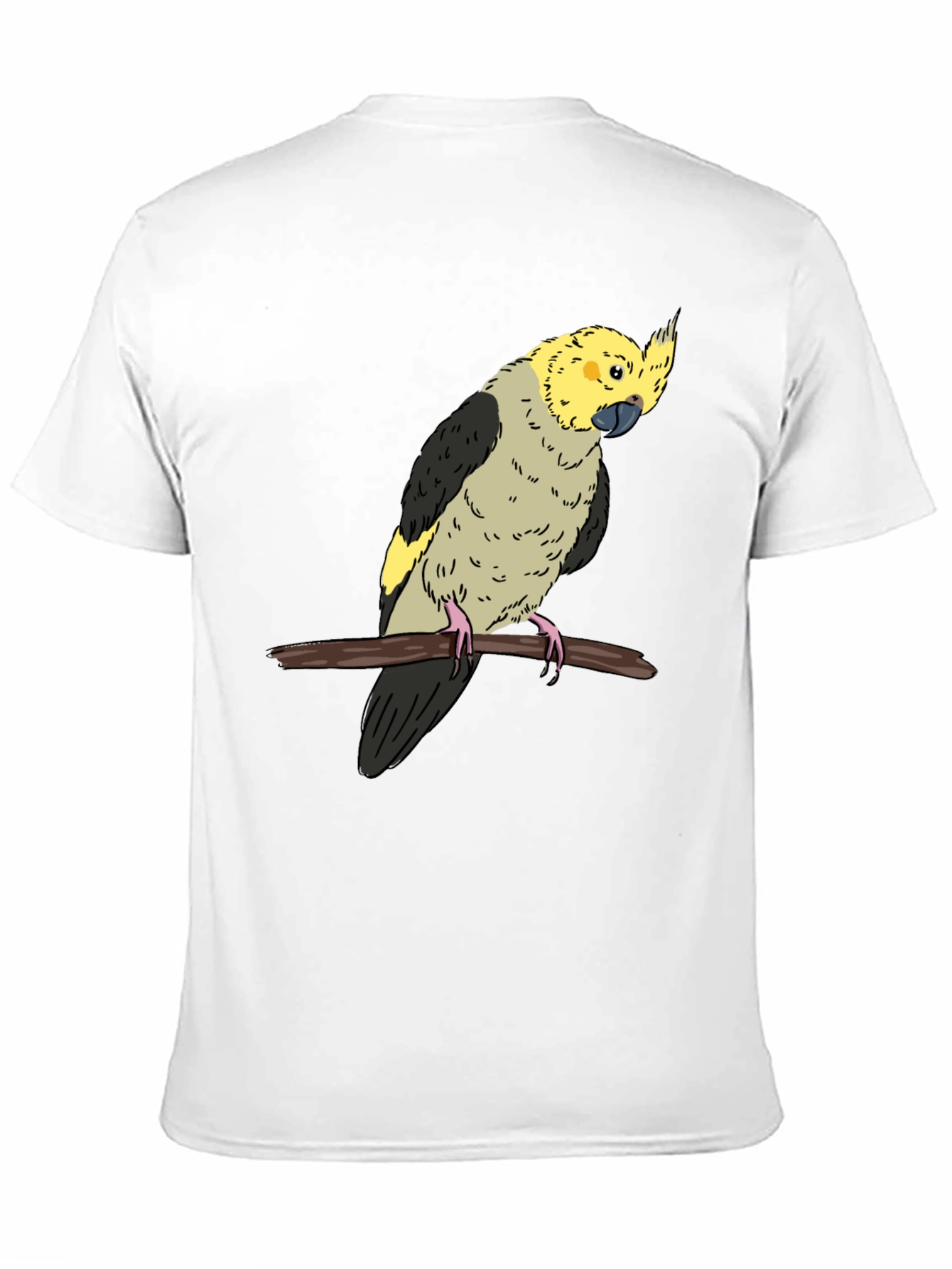 Black Cockatiel Graphic Tee - Bird Lover T-Shirt view 11